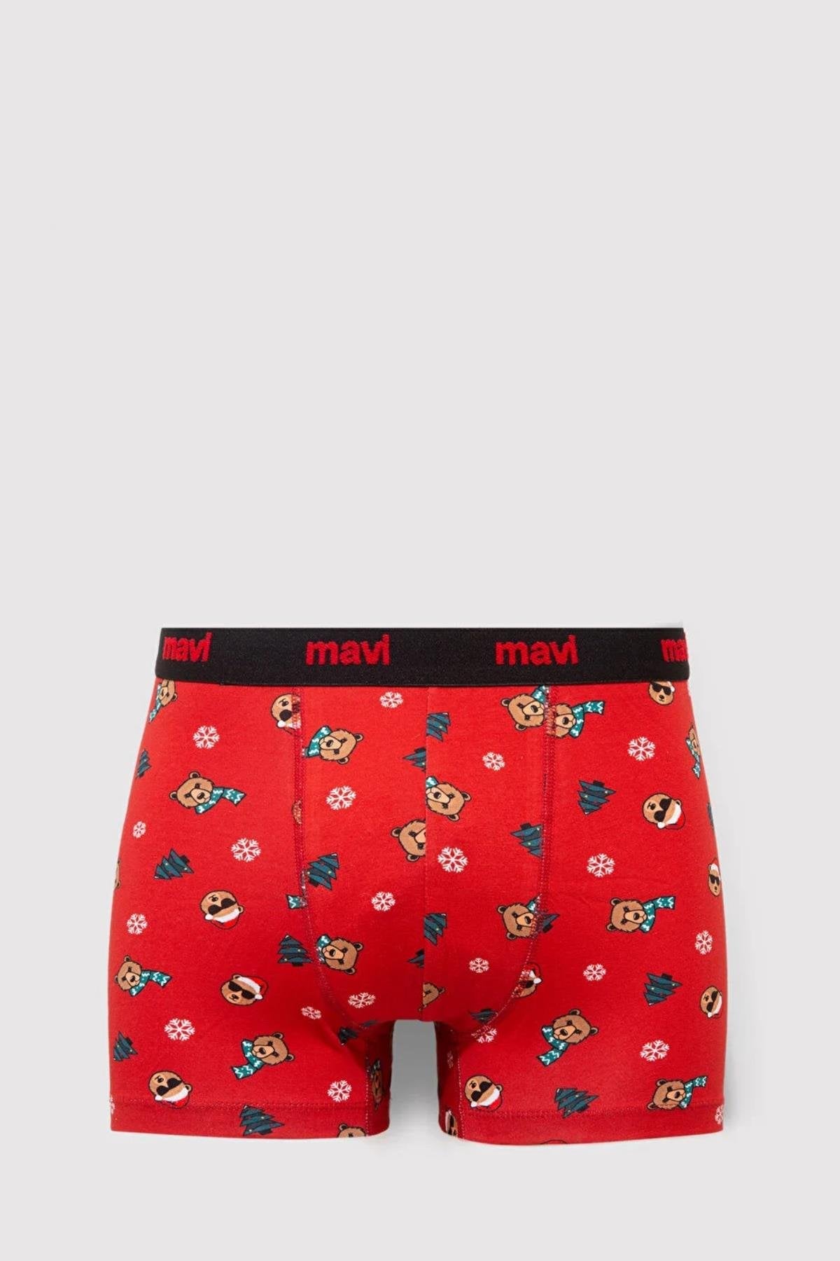 Mavi Kırmızı Erkek Boxer M0912135-3