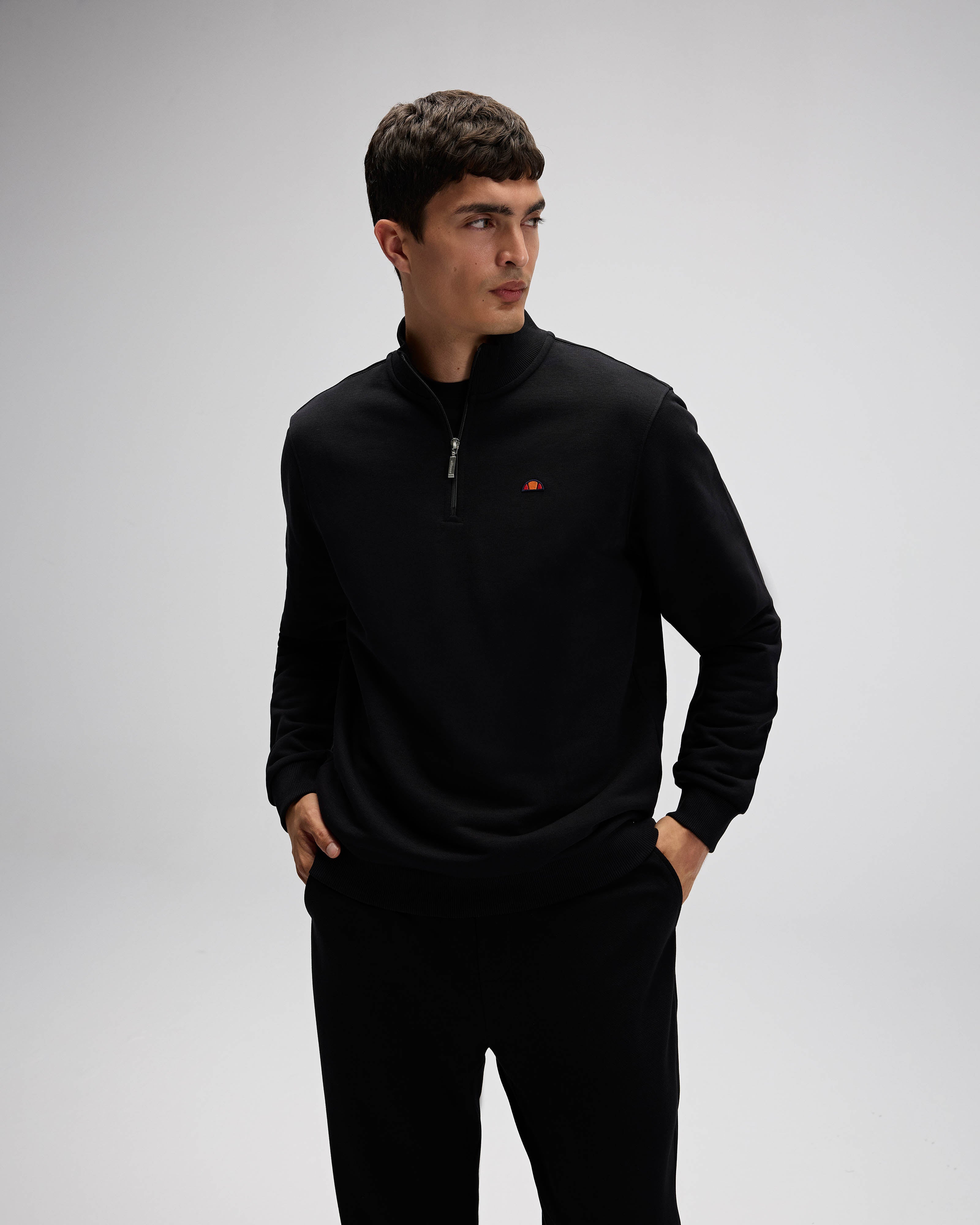 Ellesse Erkek Yarım Fermuarlı Sweat Em580-Bk