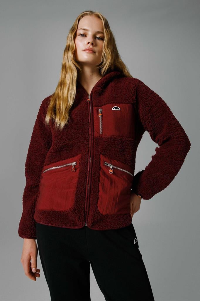 Ellesse Fermuarlı Kapüşonlu Kadın Sweat EF169-BRD