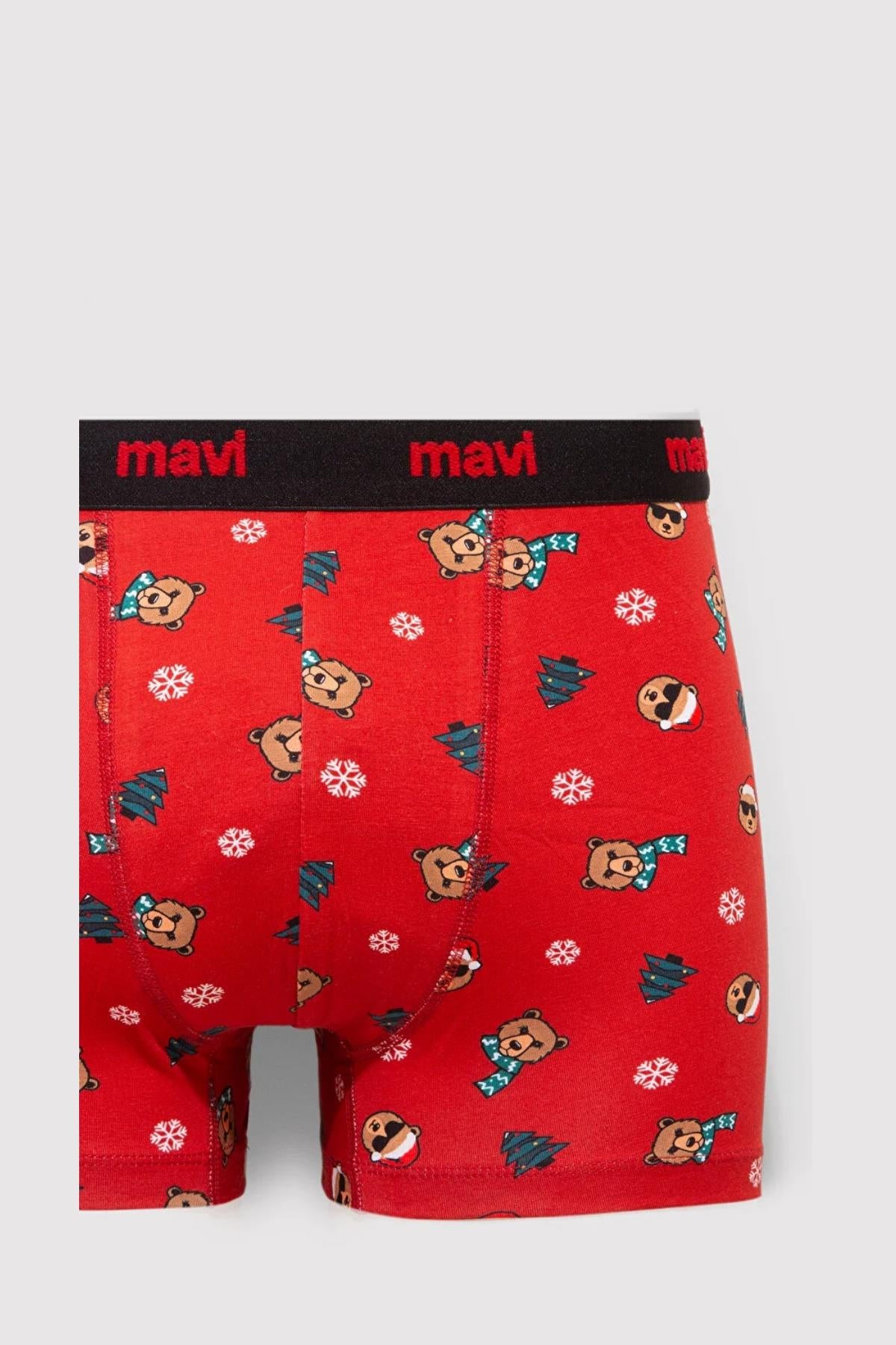 Mavi Kırmızı Erkek Boxer M0912135-3