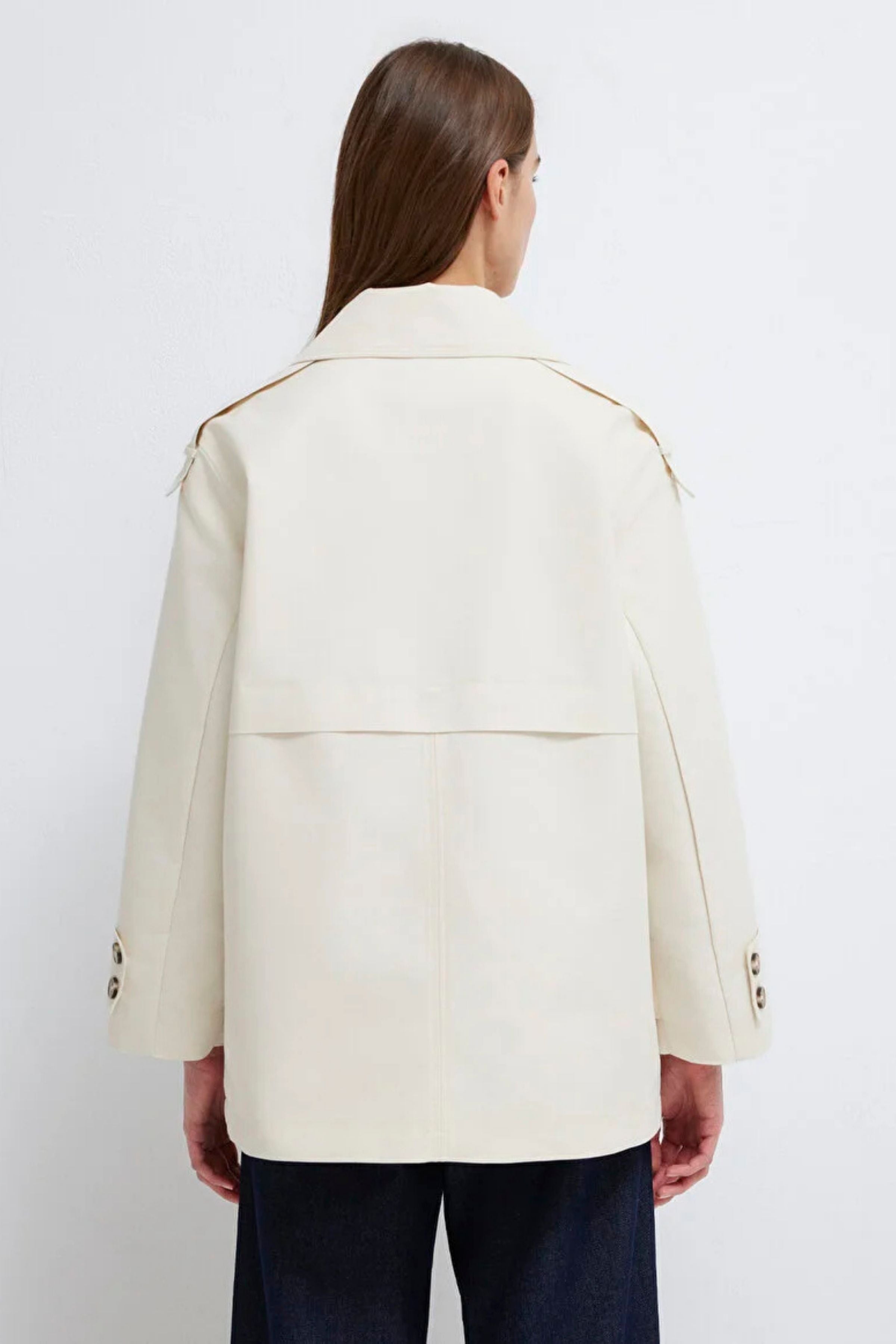 Mavi Kadın Trenchcoat Vanilya Beyaz Kadın Ceket M1110807-70056