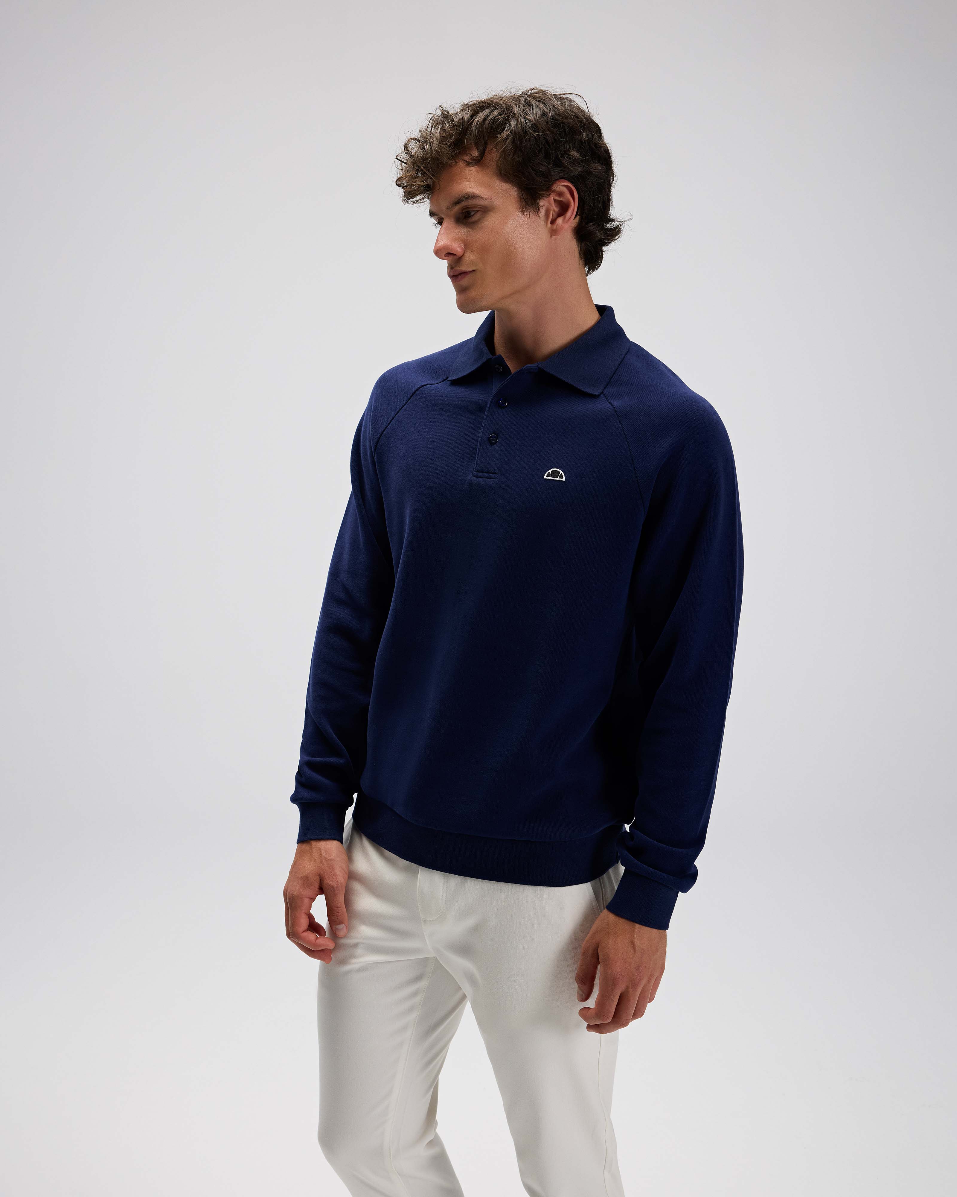 Ellesse Erkek Polo Sweatshirt Em633-Nv