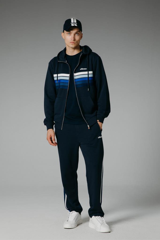 Ellesse Fermuarlı Kapüşonlu Erkek Sweat EM260-NV