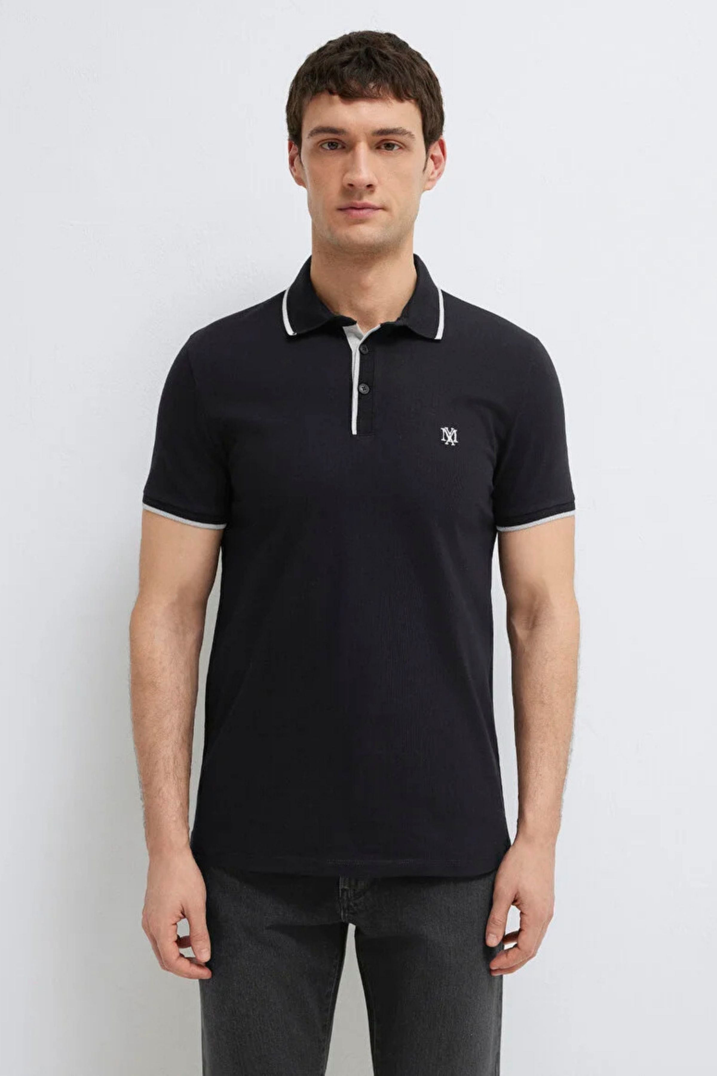 Mavi Polo Siyah Erkek Tişört M0613266-900