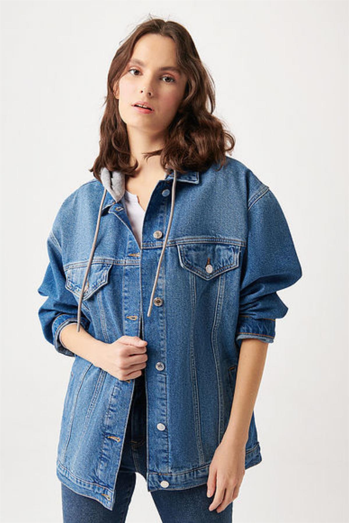 Mavi Lexa Kadın Jean Ceket M110641-35