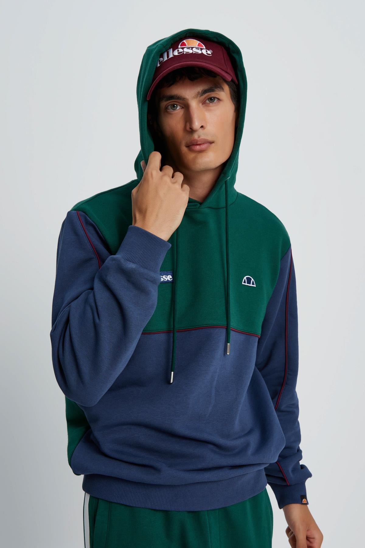 Ellesse Erkek Kapüşonlu Sweatshirt EM055-NV