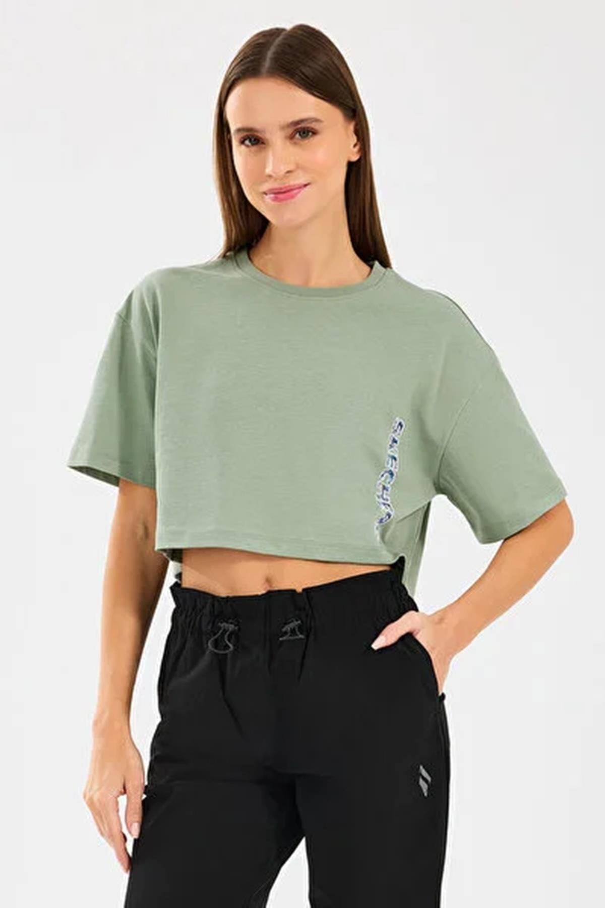 Skechers W Crop Fit Kadın Tişört S2510145-3-306