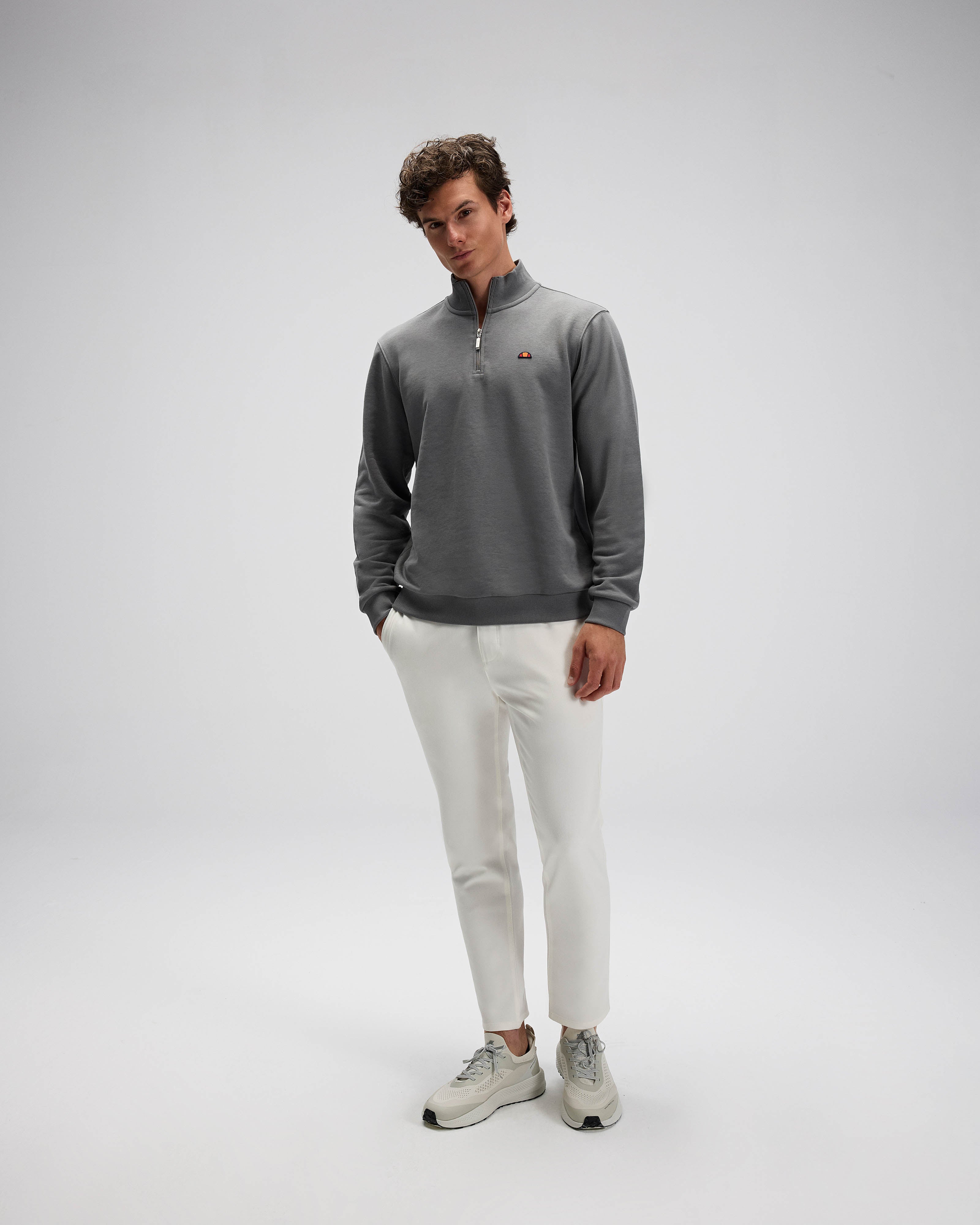 Ellesse Erkek Yarım Fermuarlı Sweat Em580-Ant