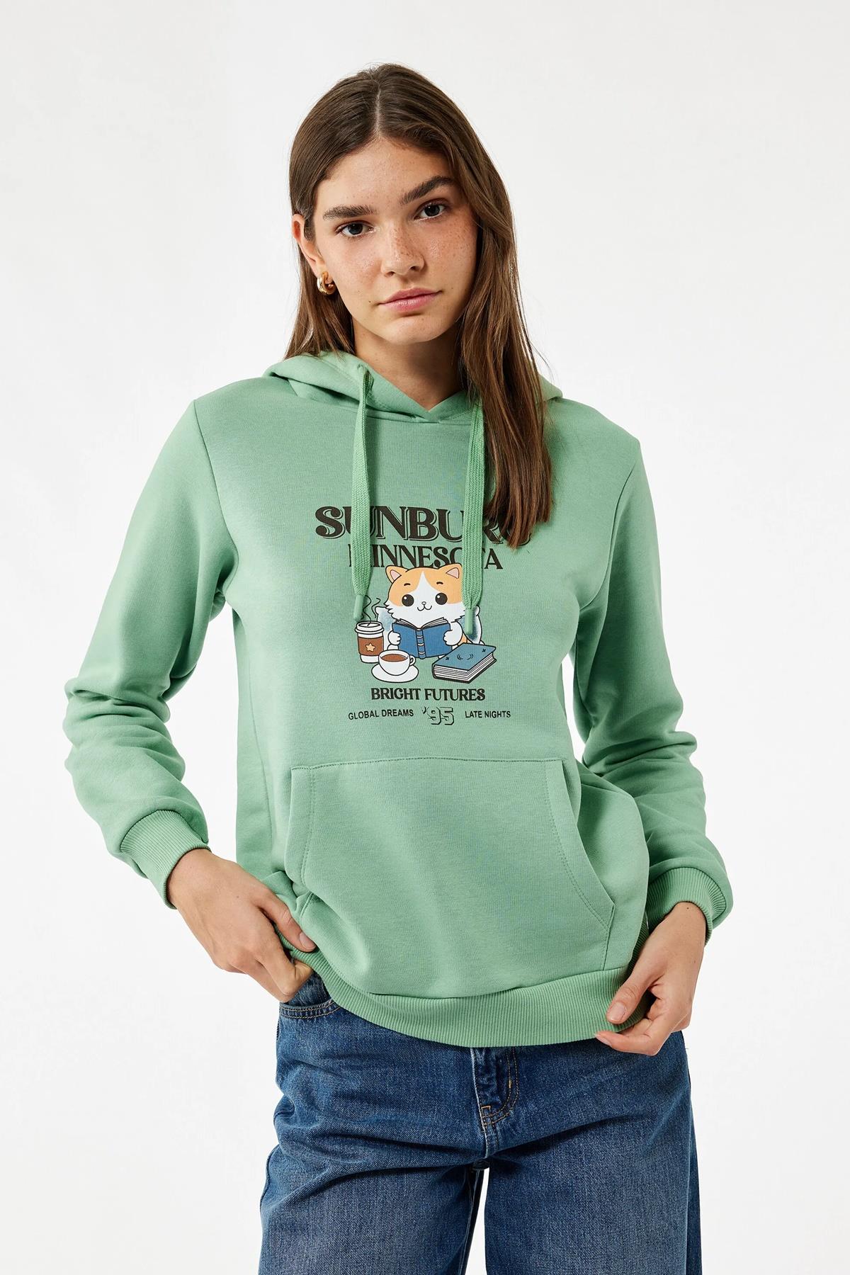 Koton Kadın Sweat 6Wal10128Ikmnt