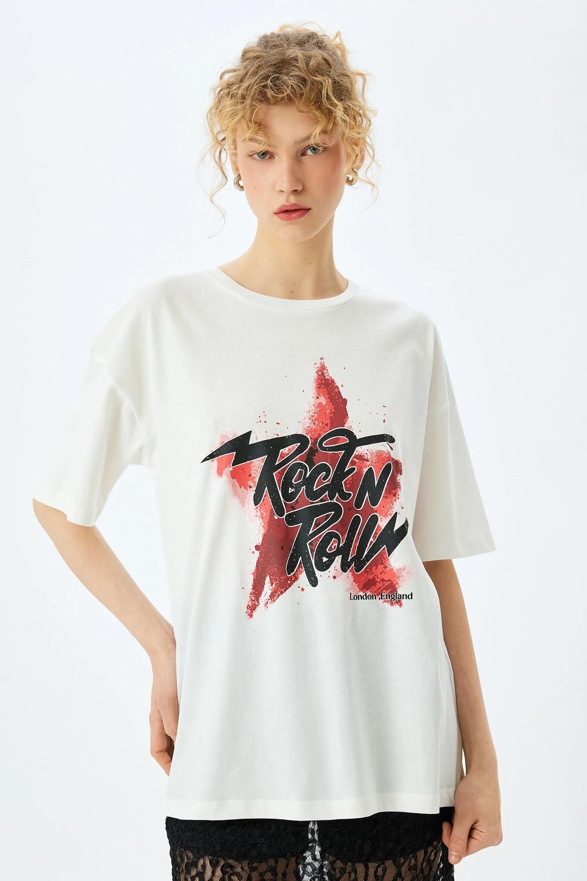 Koton Kadın Tişört 5Sal10376Ik010