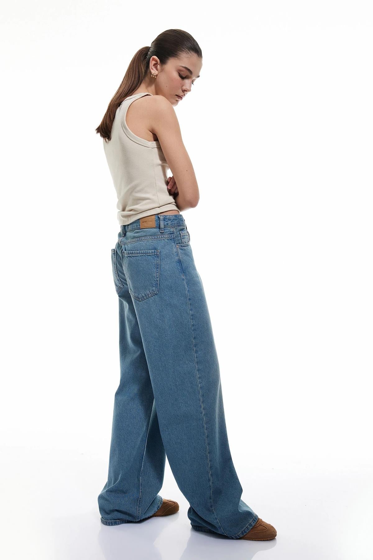 Koton Kadın Jean Pantolon 5Sal40053Mdgct