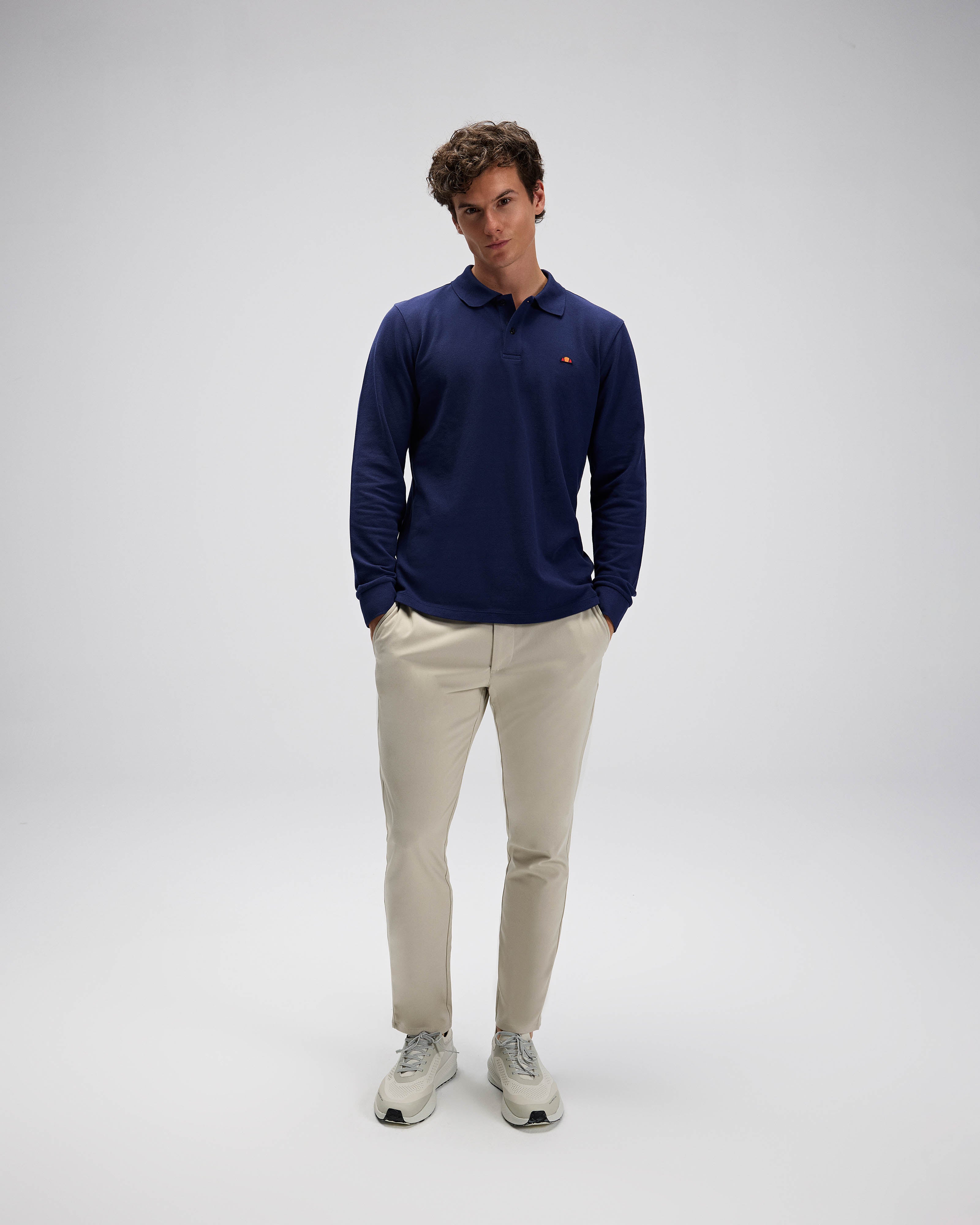 Ellesse Erkek Polo Sweatshirt Em582-Nv