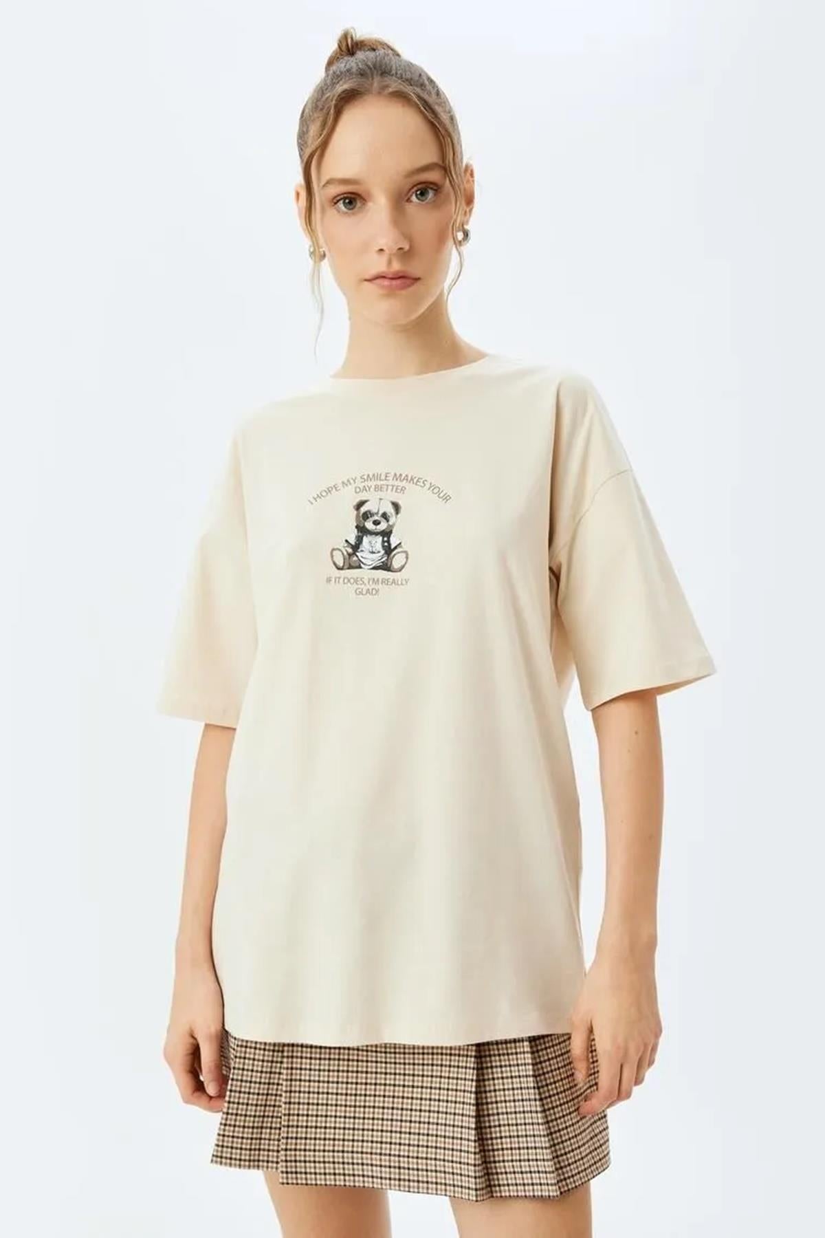 Koton Kadın Tişört 5Sal10069Ik057