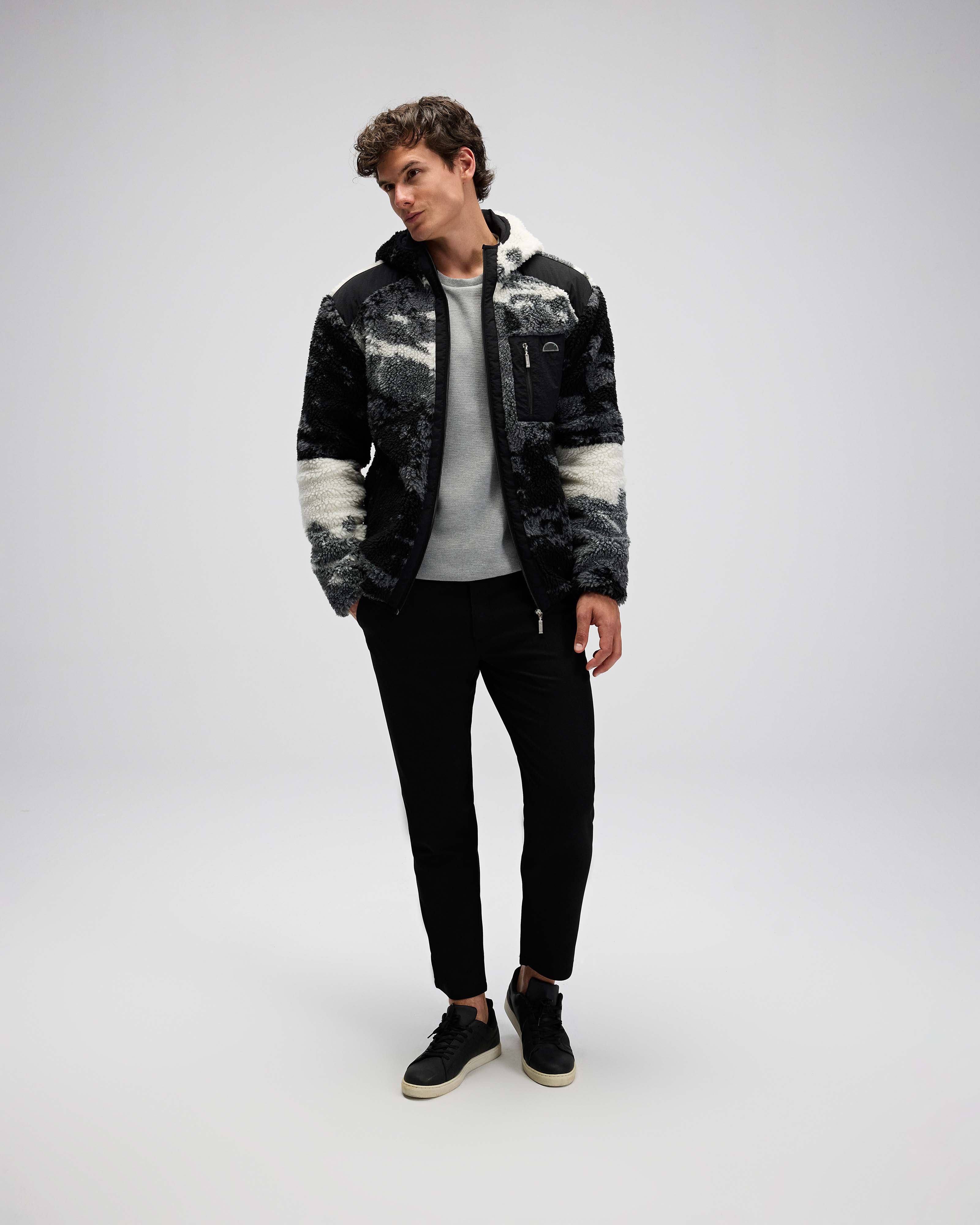 Ellesse Erkek Fermuarlı Kapüşonlu Polar Mont Em516-Gı