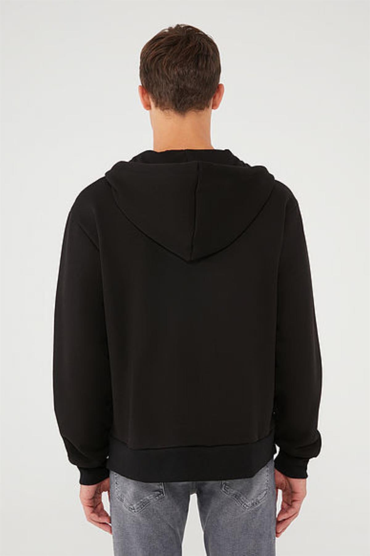 Mavi Fermuarlı Erkek Sweat M066979-90