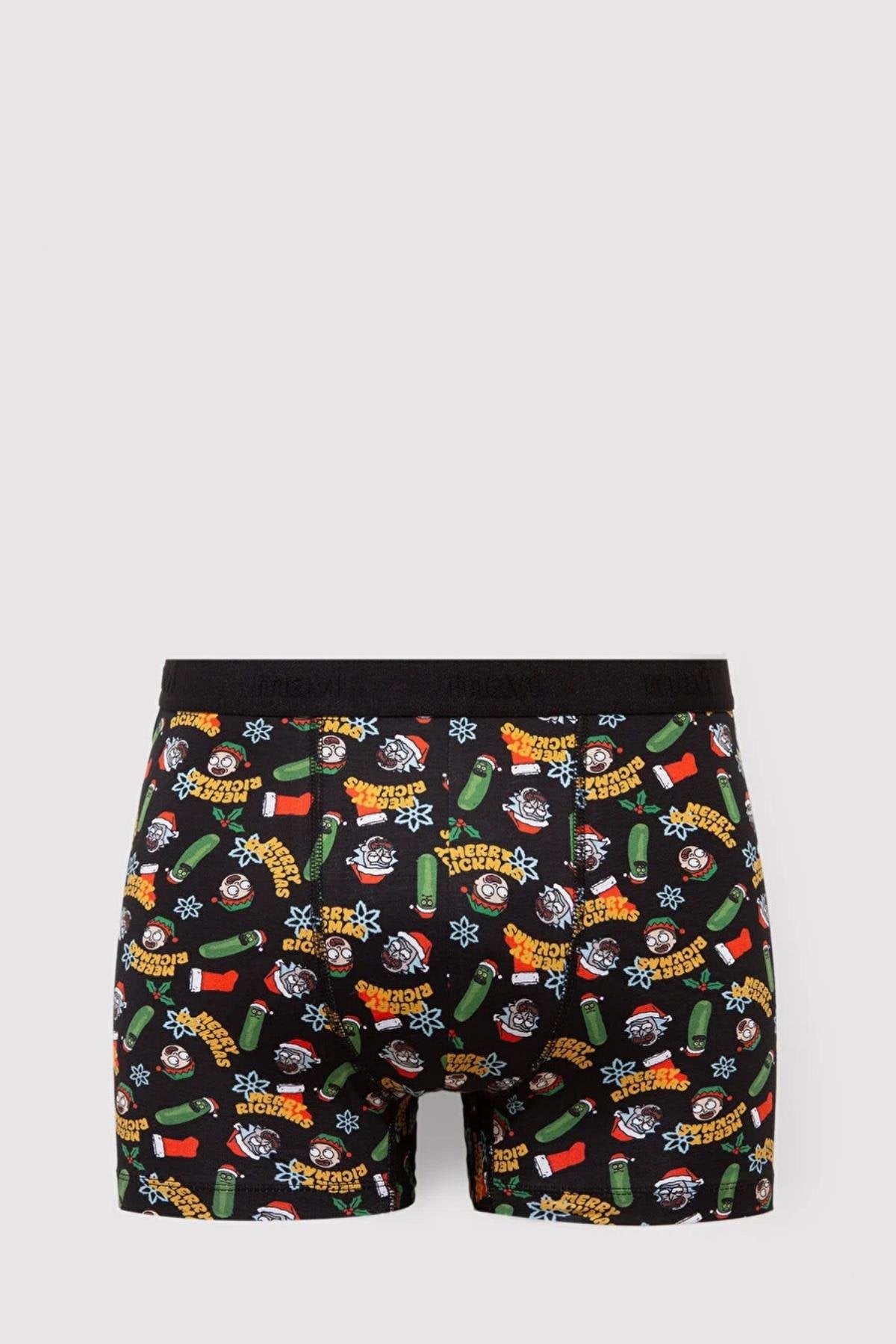 Mavi Siyah Erkek Boxer M0911246-9
