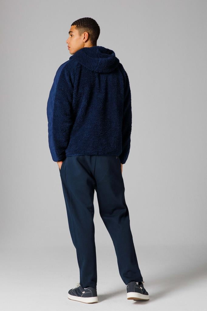 Ellesse Fermuarlı Kapüşonlu Erkek Sweat EM250-NV