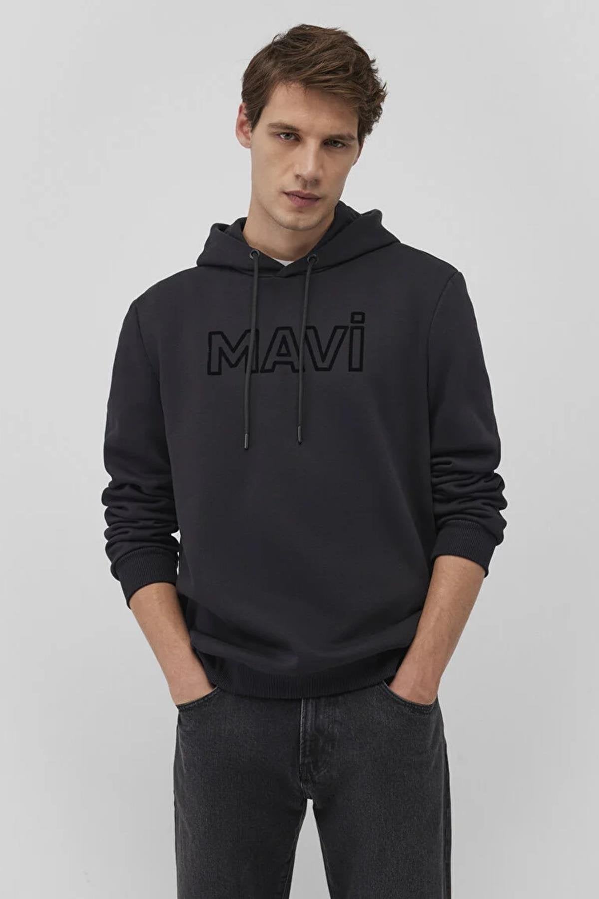 Mavi Baskılı Erkek Sweat M0610941-9