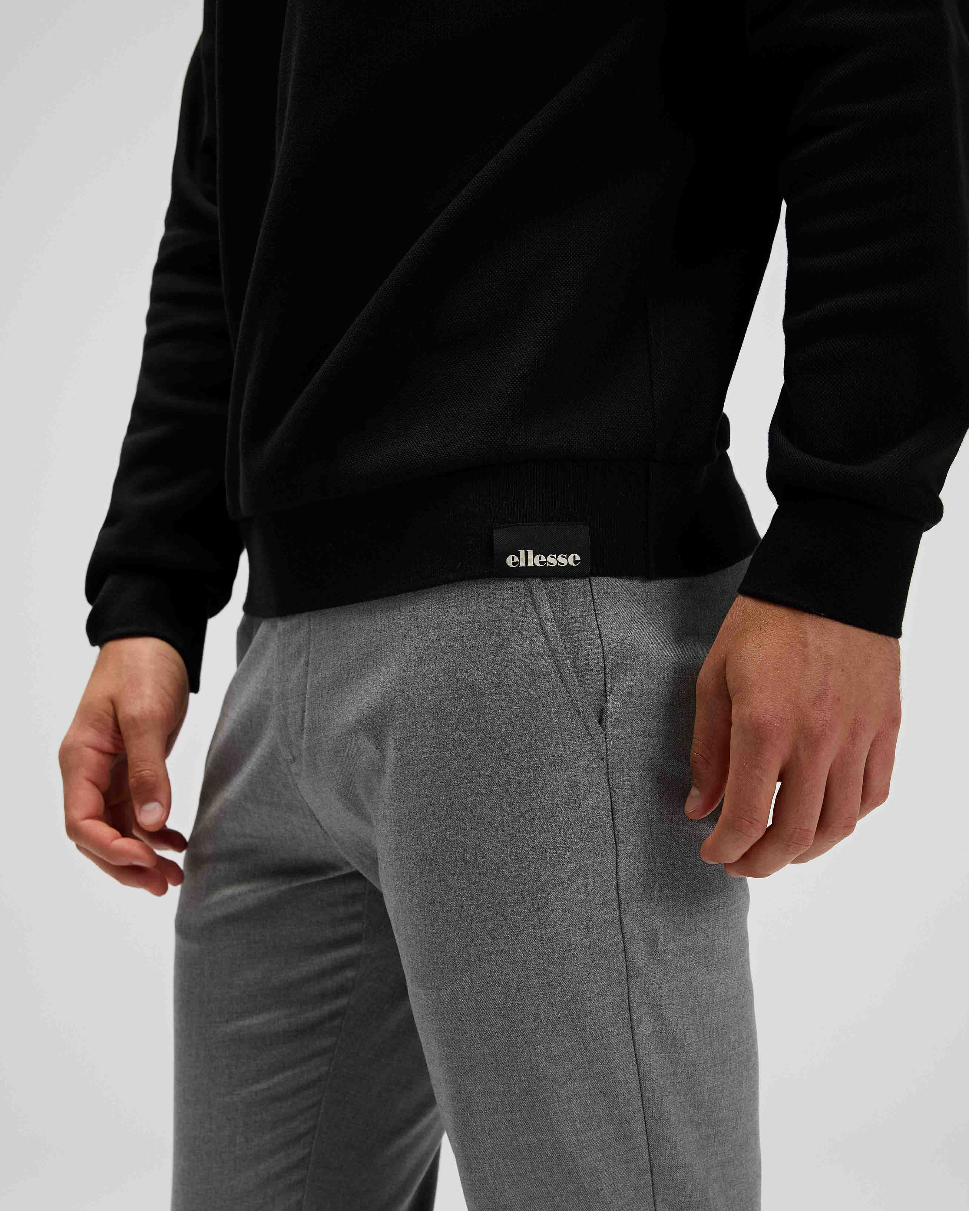 Ellesse Erkek Polo Sweatshirt Em602-Bk
