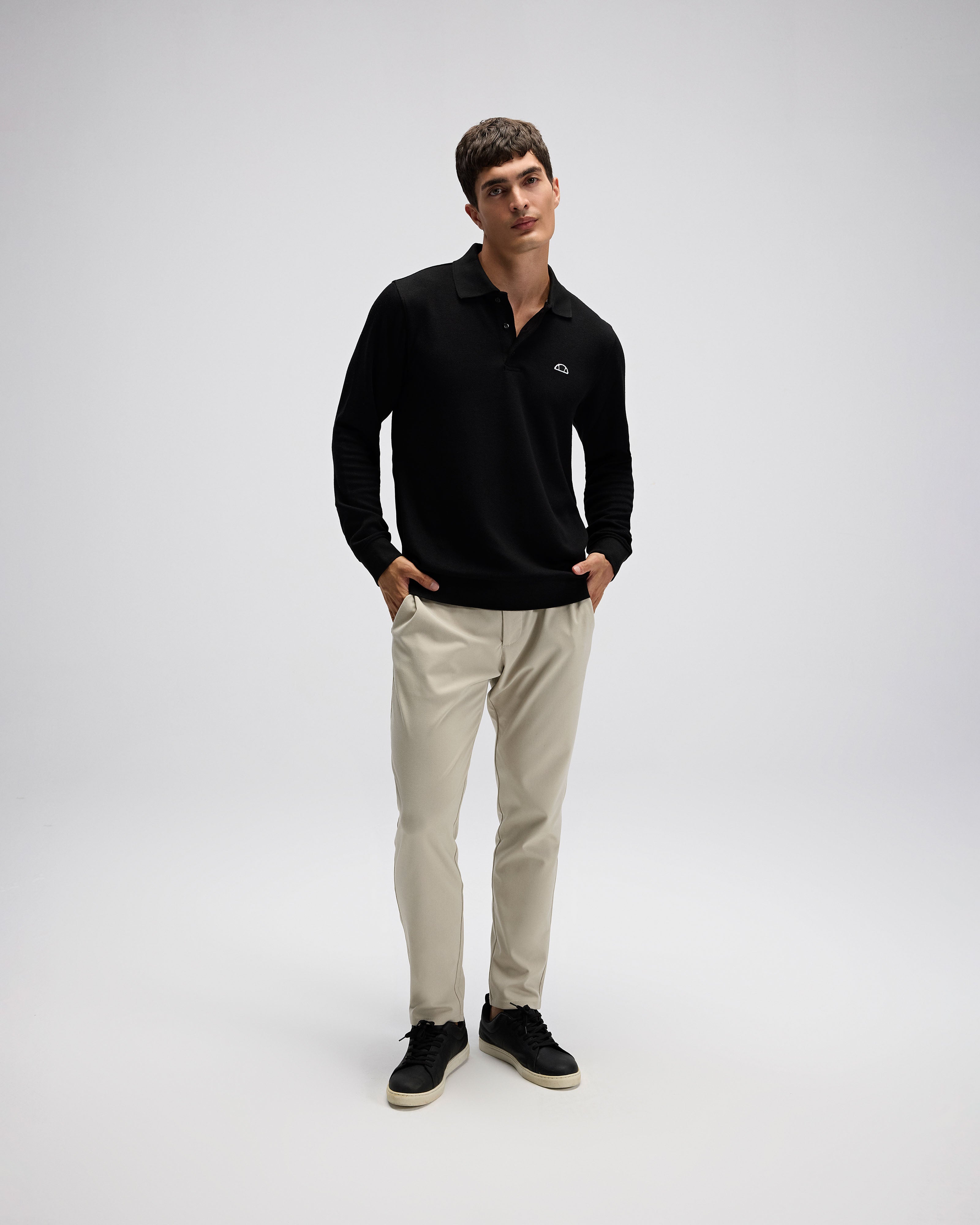 Ellesse Erkek Polo Sweatshirt Em607-Bk