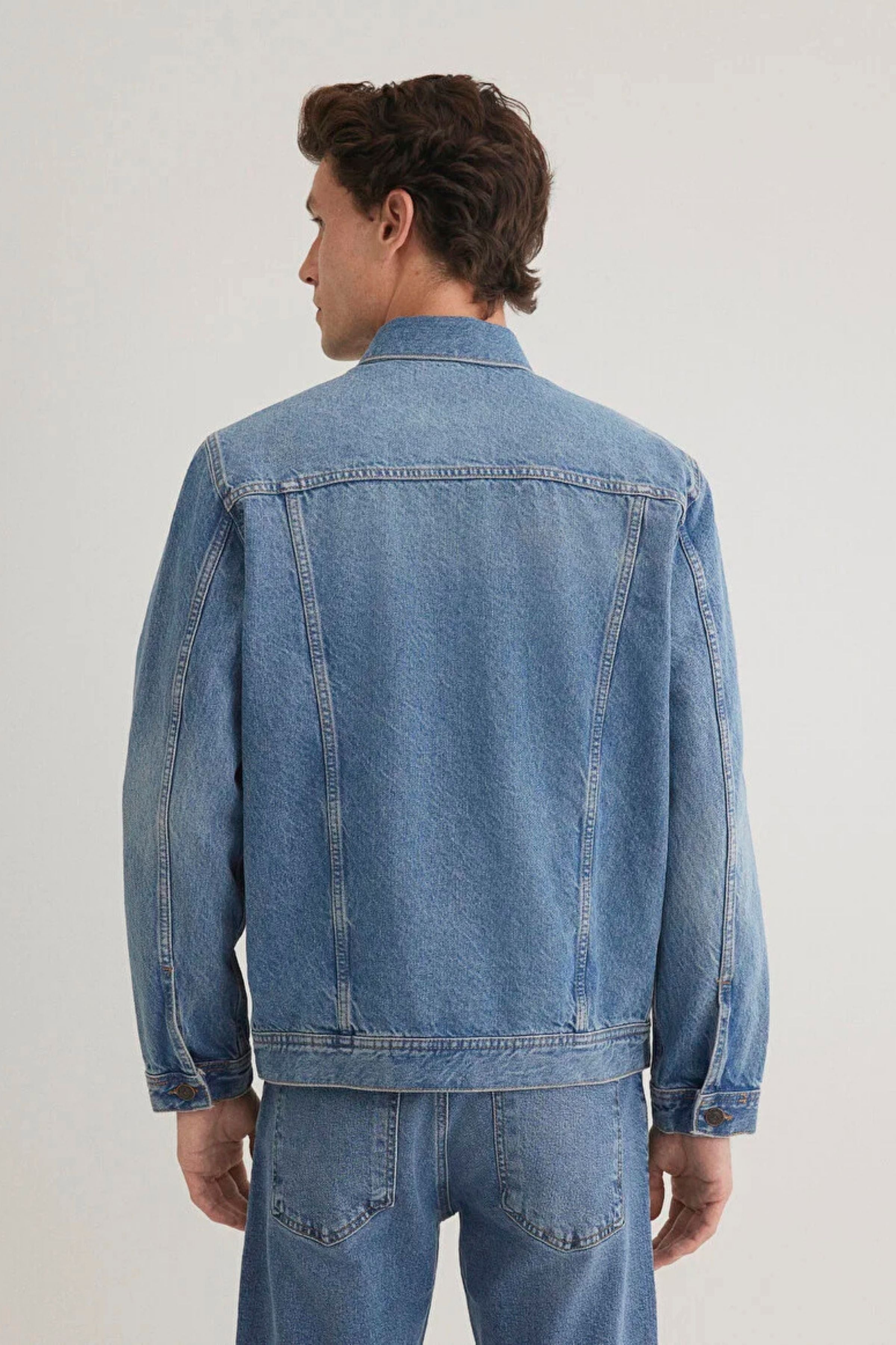 Mavi Drake Dark Foggy Classic Erkek Jean Ceket M010143-89136