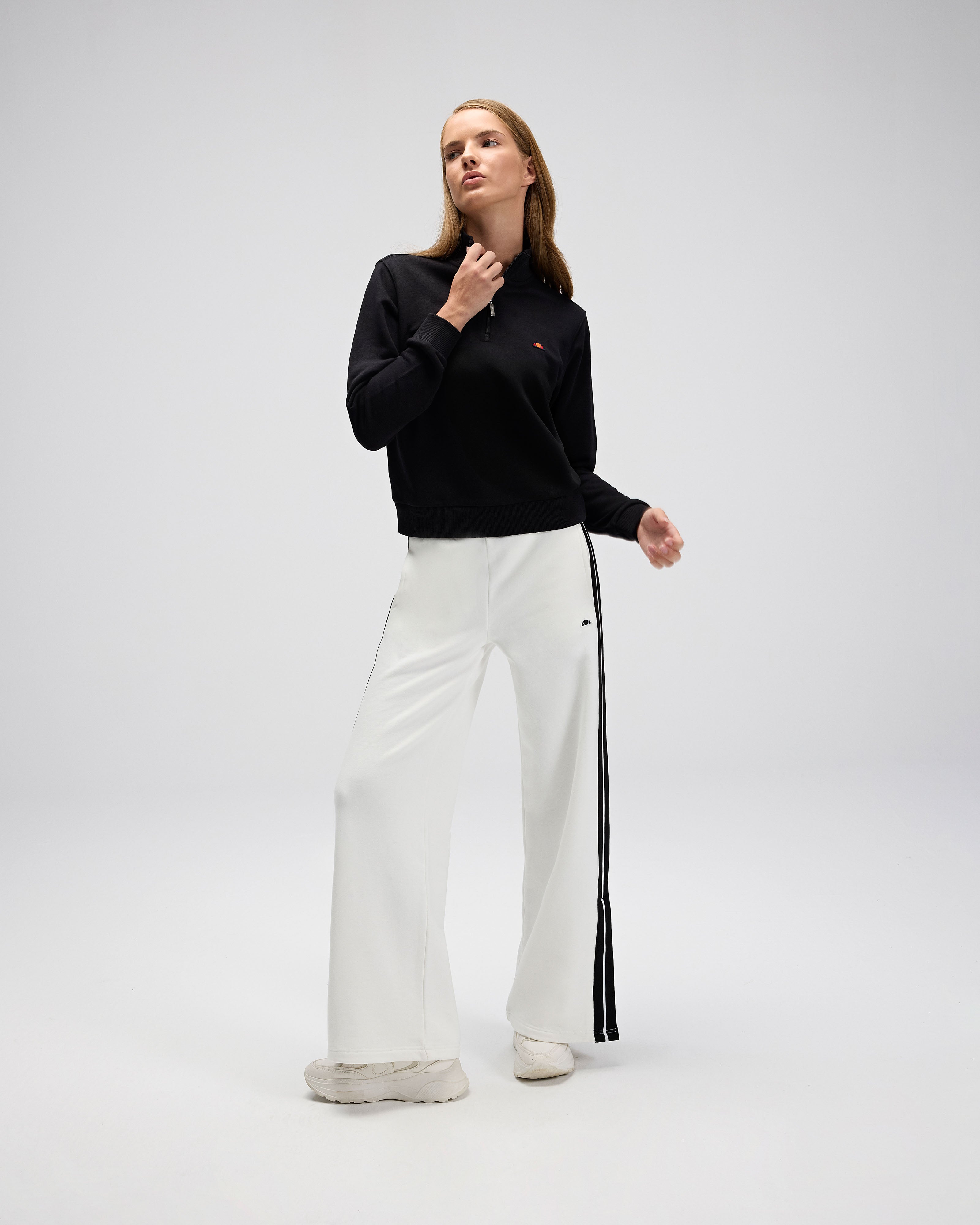 Ellesse Kadın Yarım Fermuarlı Sweat Ef557-Bk