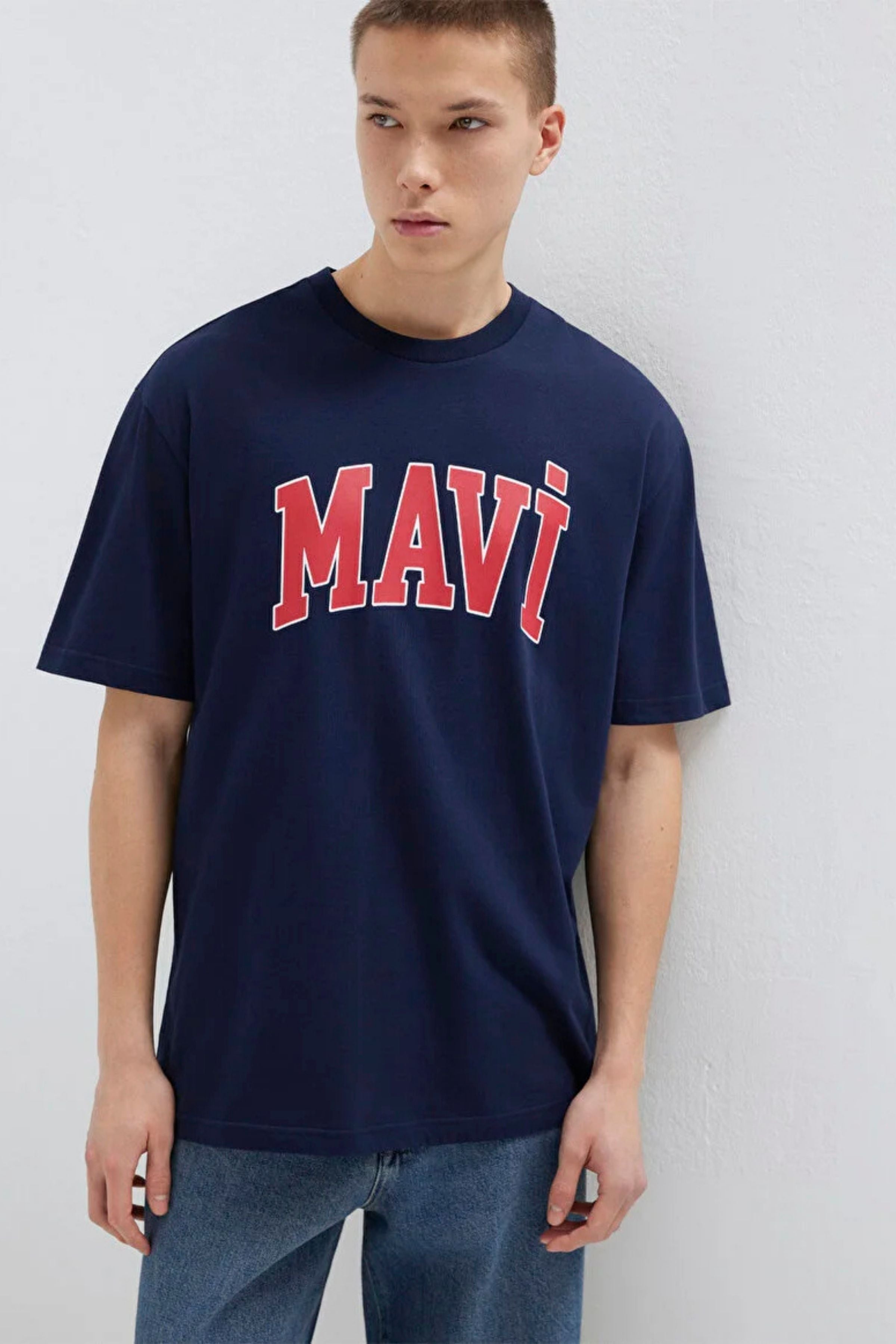 Mavi Logo Koyu Lacivert Erkek Tişört M0611711-84371
