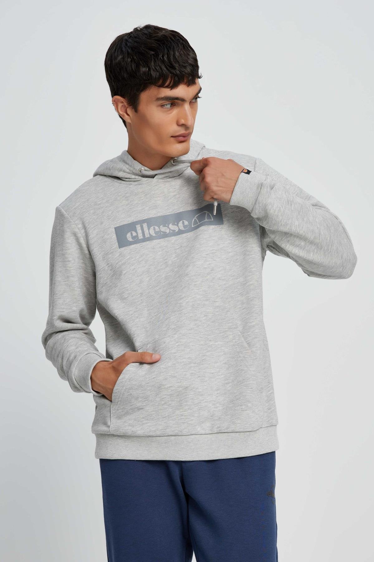 Ellesse Erkek Kapüşonlu Sweatshirt EM075-GR