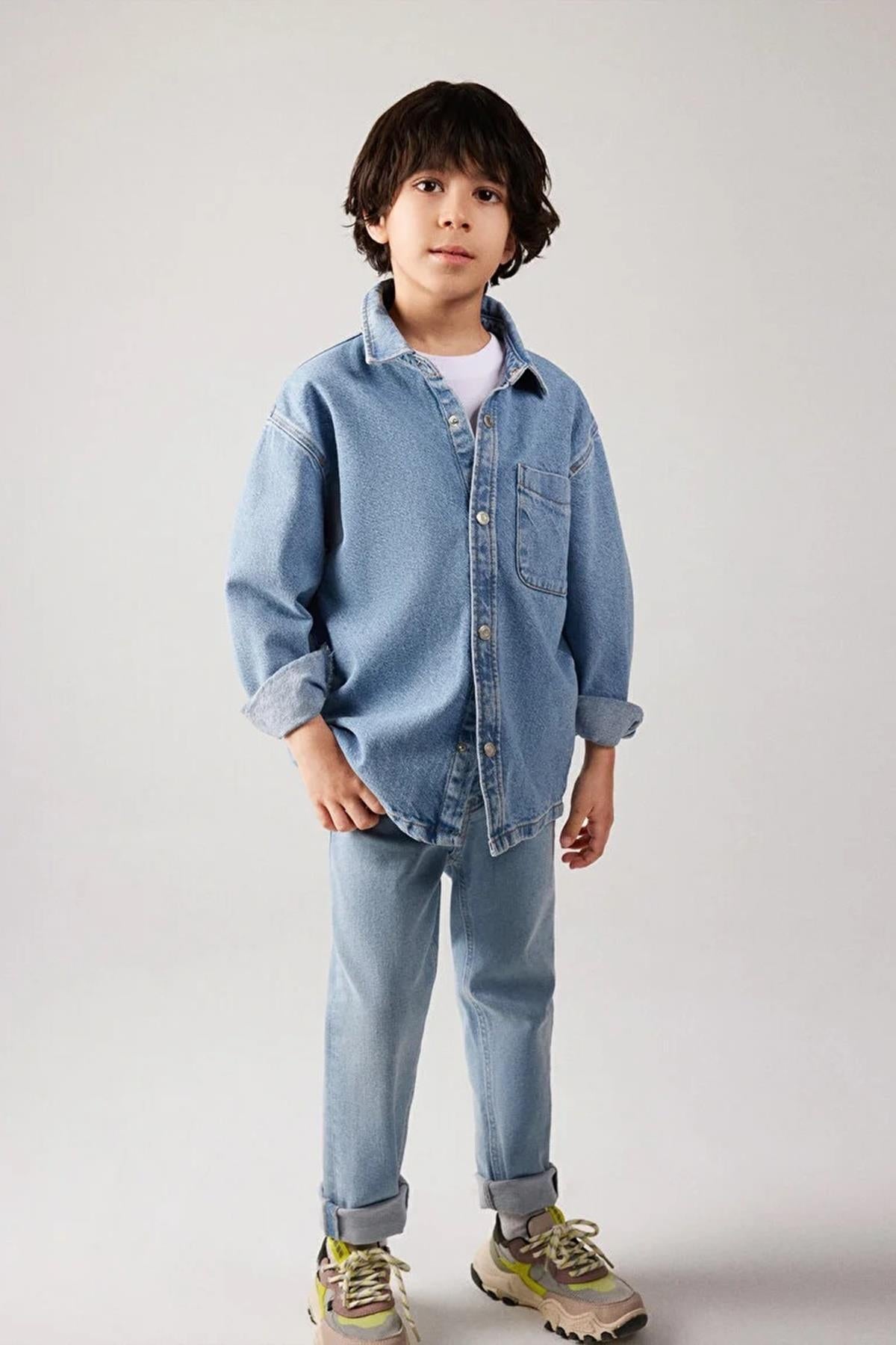 Mavi Bob Erkek Çocuk Jean Gömlek M6210000-8