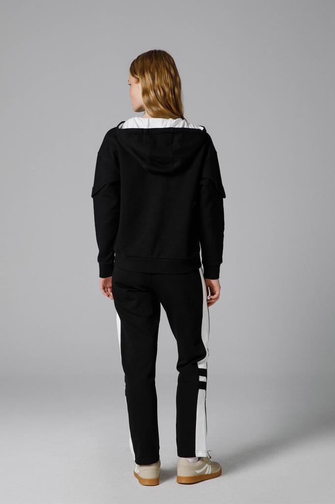 Ellesse Fermuarlı Kapüşonlu Kadın Sweat EF166-BK