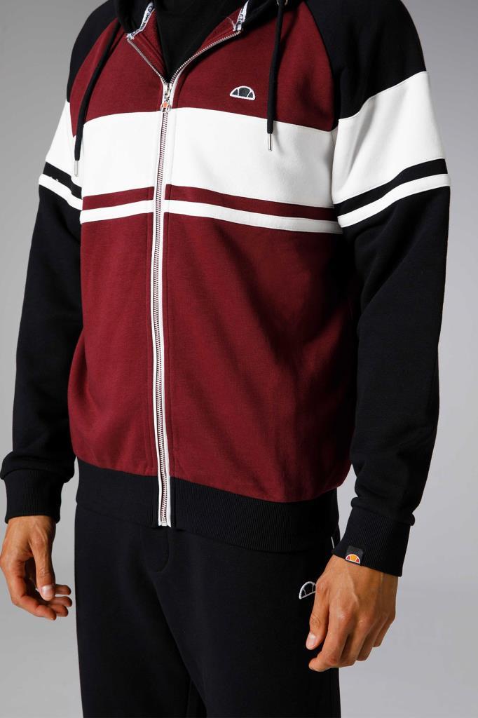 Ellesse Fermuarlı Kapüşonlu Erkek Sweat EM309-BRD