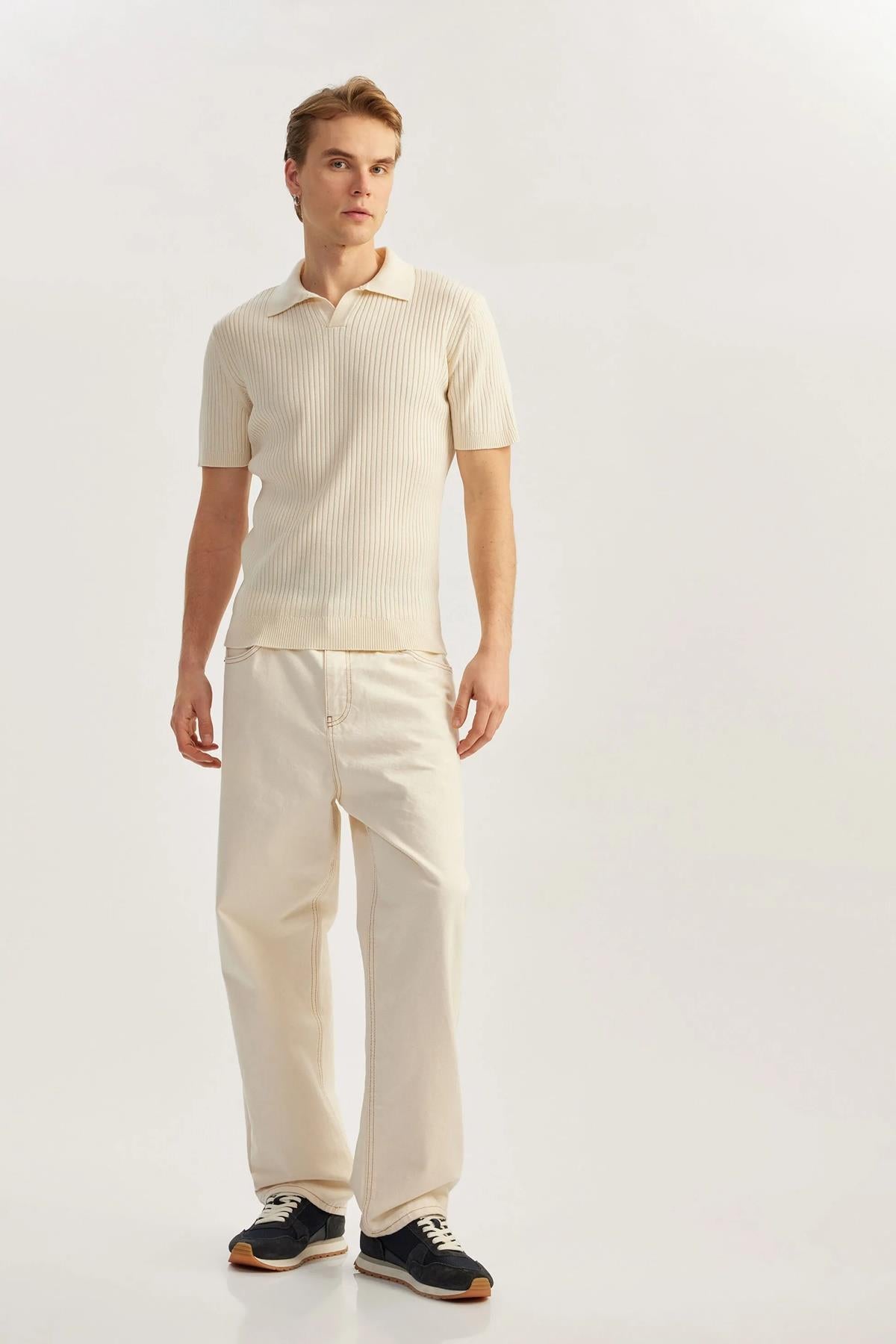 Koton Erkek Polo Yaka Tişört 5Sam70049Ht057