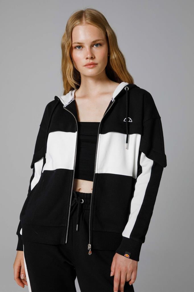Ellesse Fermuarlı Kapüşonlu Kadın Sweat EF166-BK