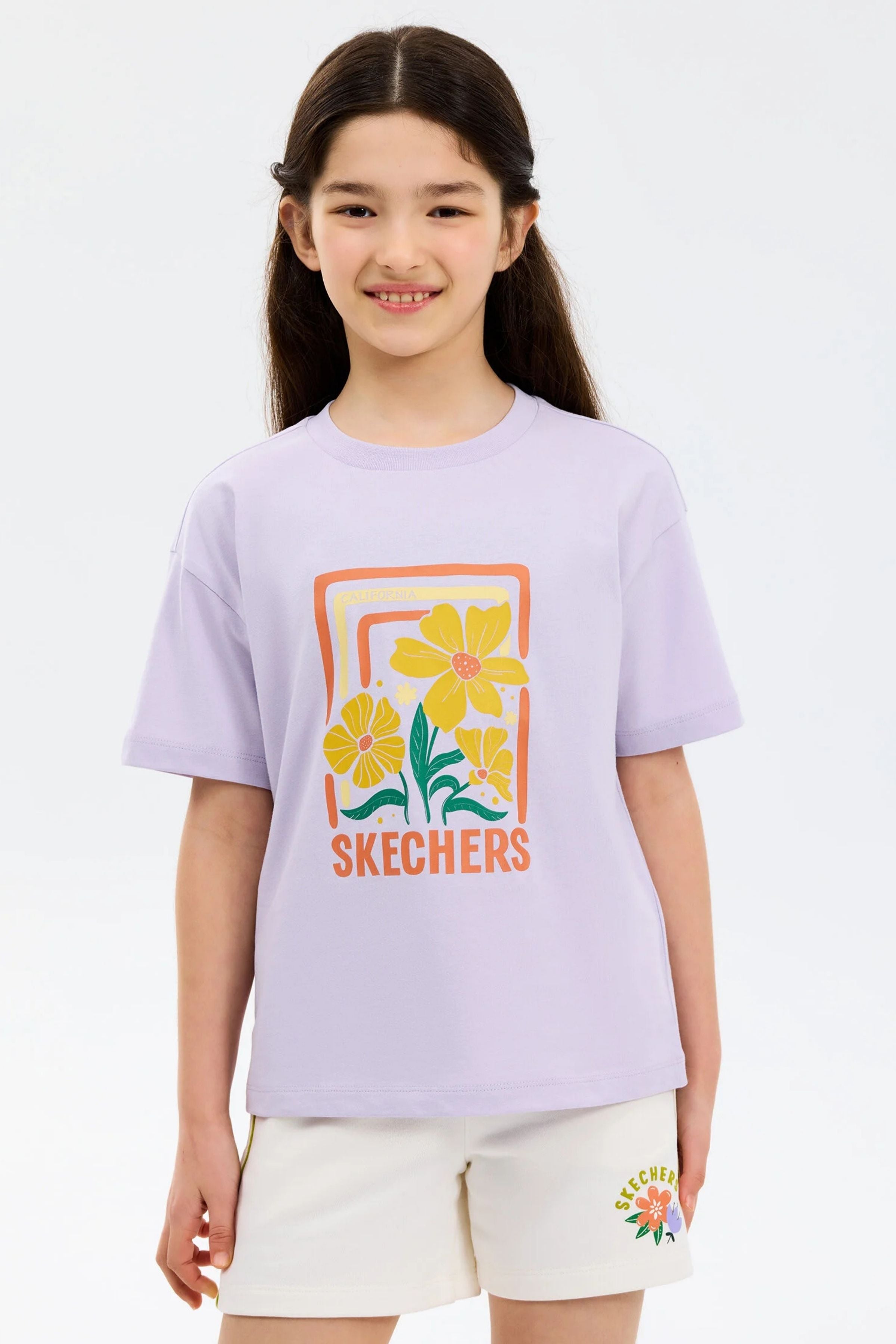 Skechers G Graphic Oversize Kız Çocuk Tişört SK2610019-0764