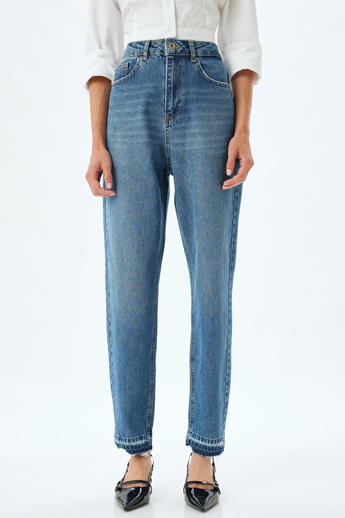 Koton Kadın Jean Pantolon 5Wal40202Mdmıd