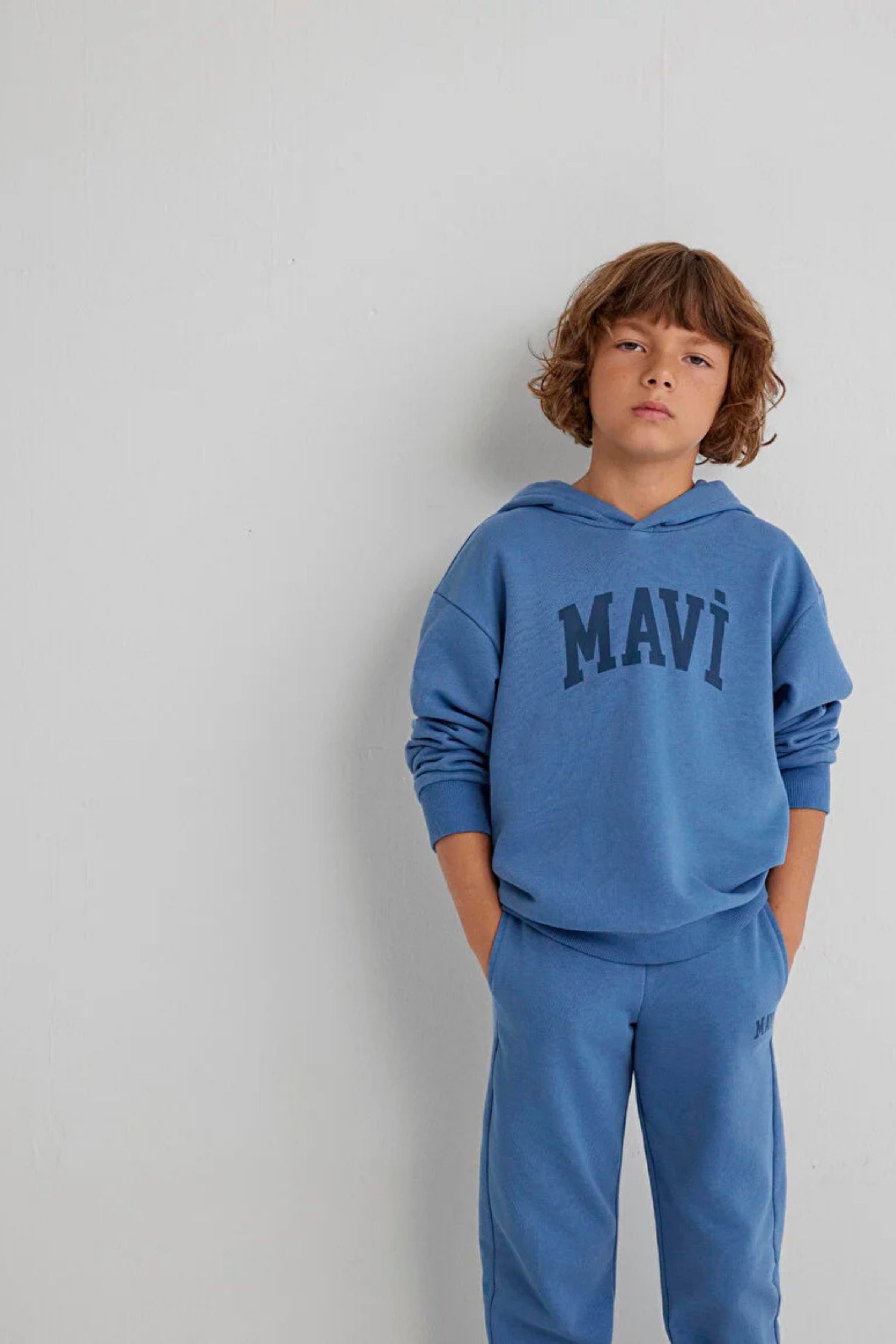 Mavi Baskılı Erkek Çocuk Sweat M6s10143