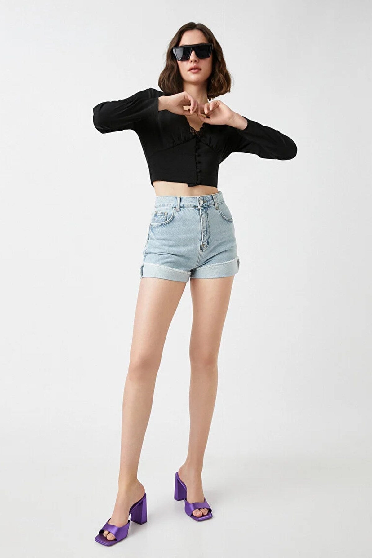 Koton Kadın Crop Bluz 22551