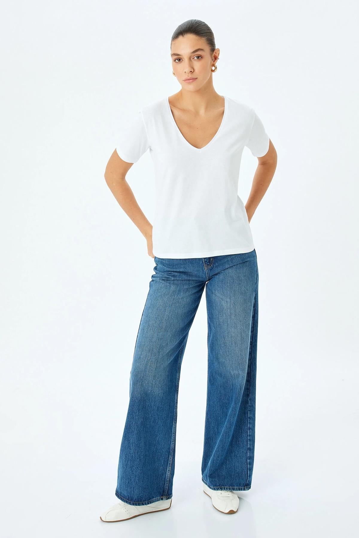 Koton Kadın Tişört 5Sak50050Ek000