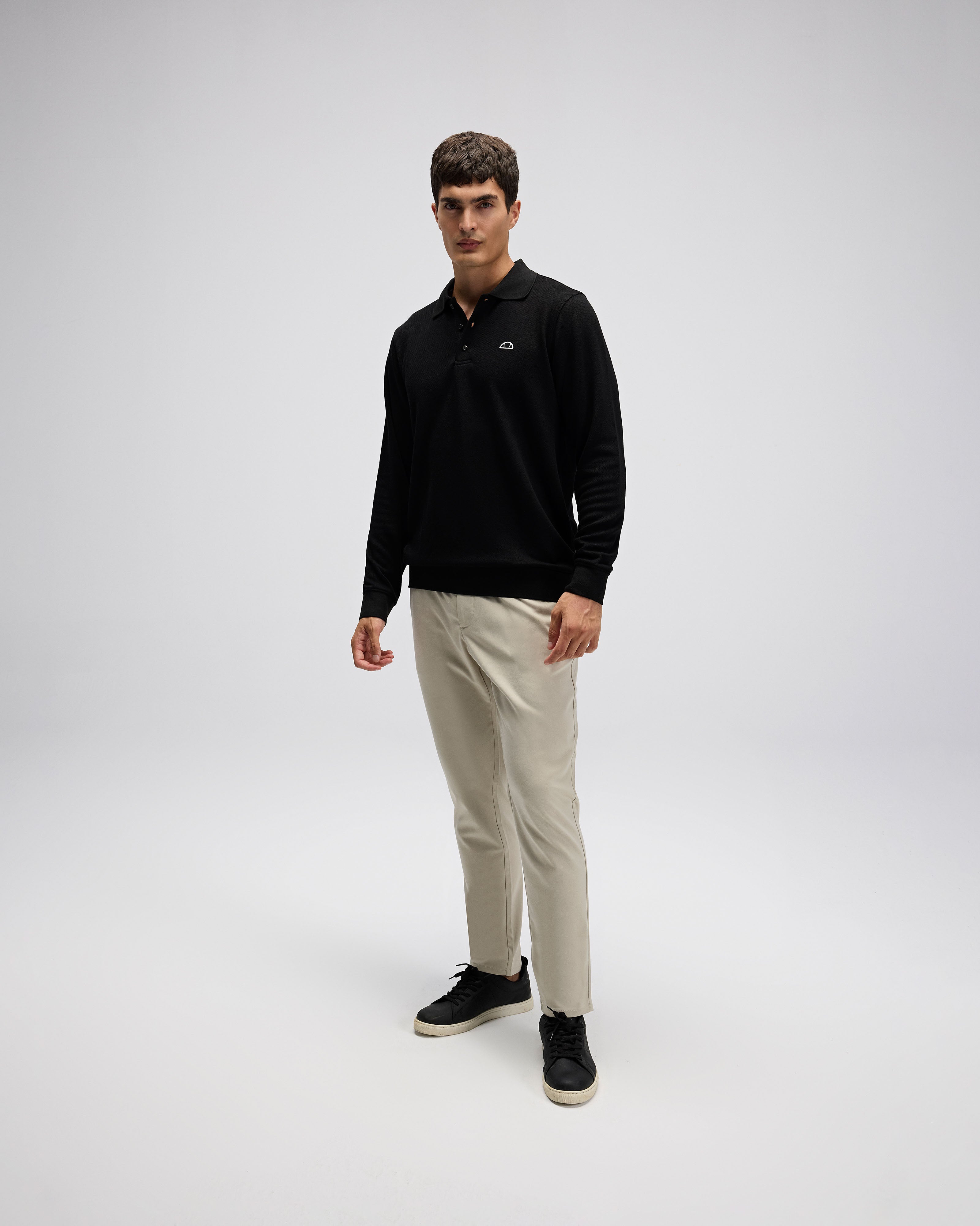 Ellesse Erkek Polo Sweatshirt Em607-Bk