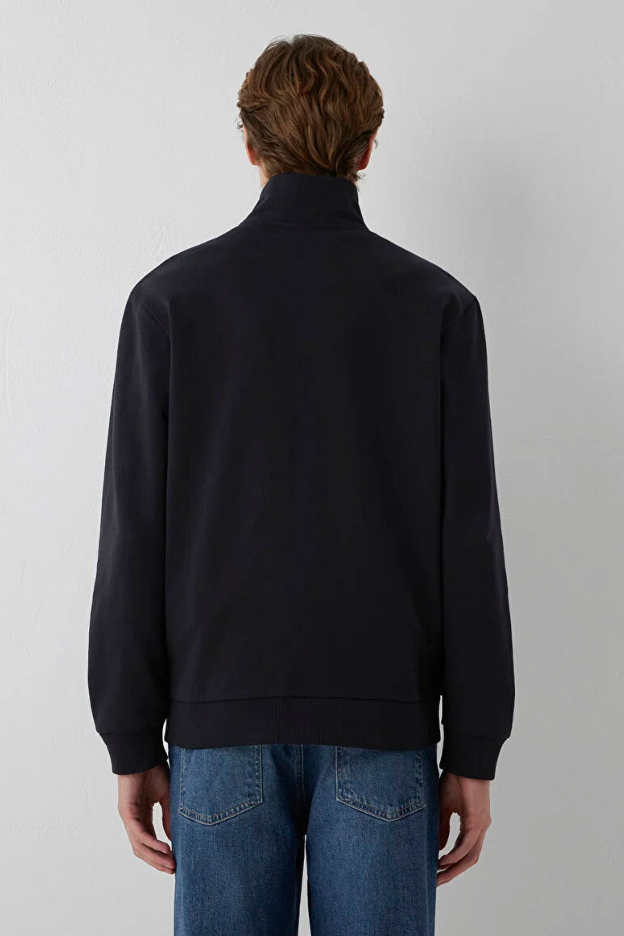 Mavi Fermuarlı Erkek Sweat M0S10653-900