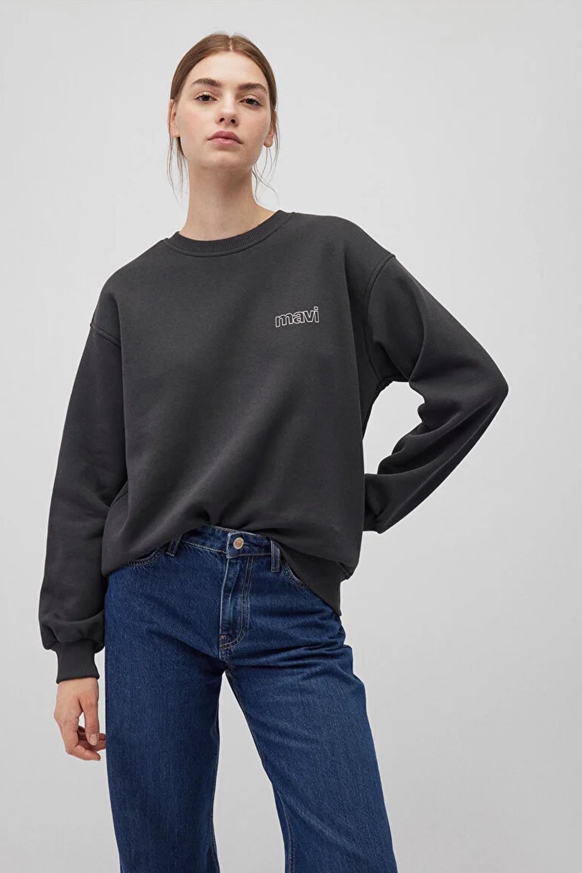 Mavi Uzun Kol Kadın Sweat M1611656-8Ka