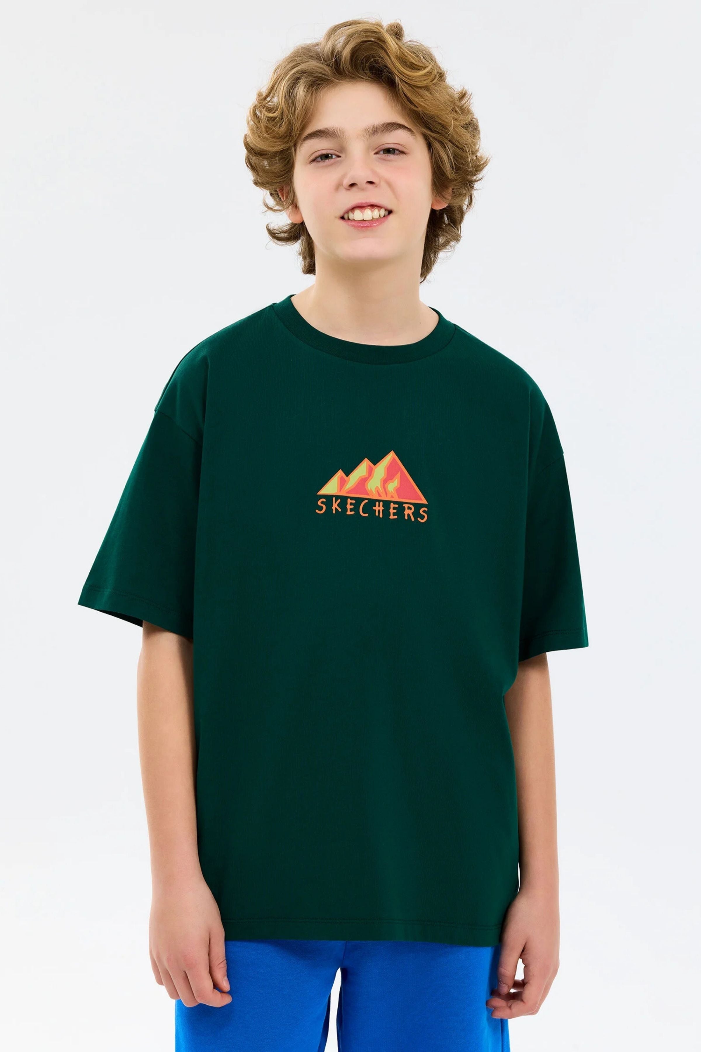 Skechers B Graphic Oversize Erkek Çocuk Tişört SK2610014-4222