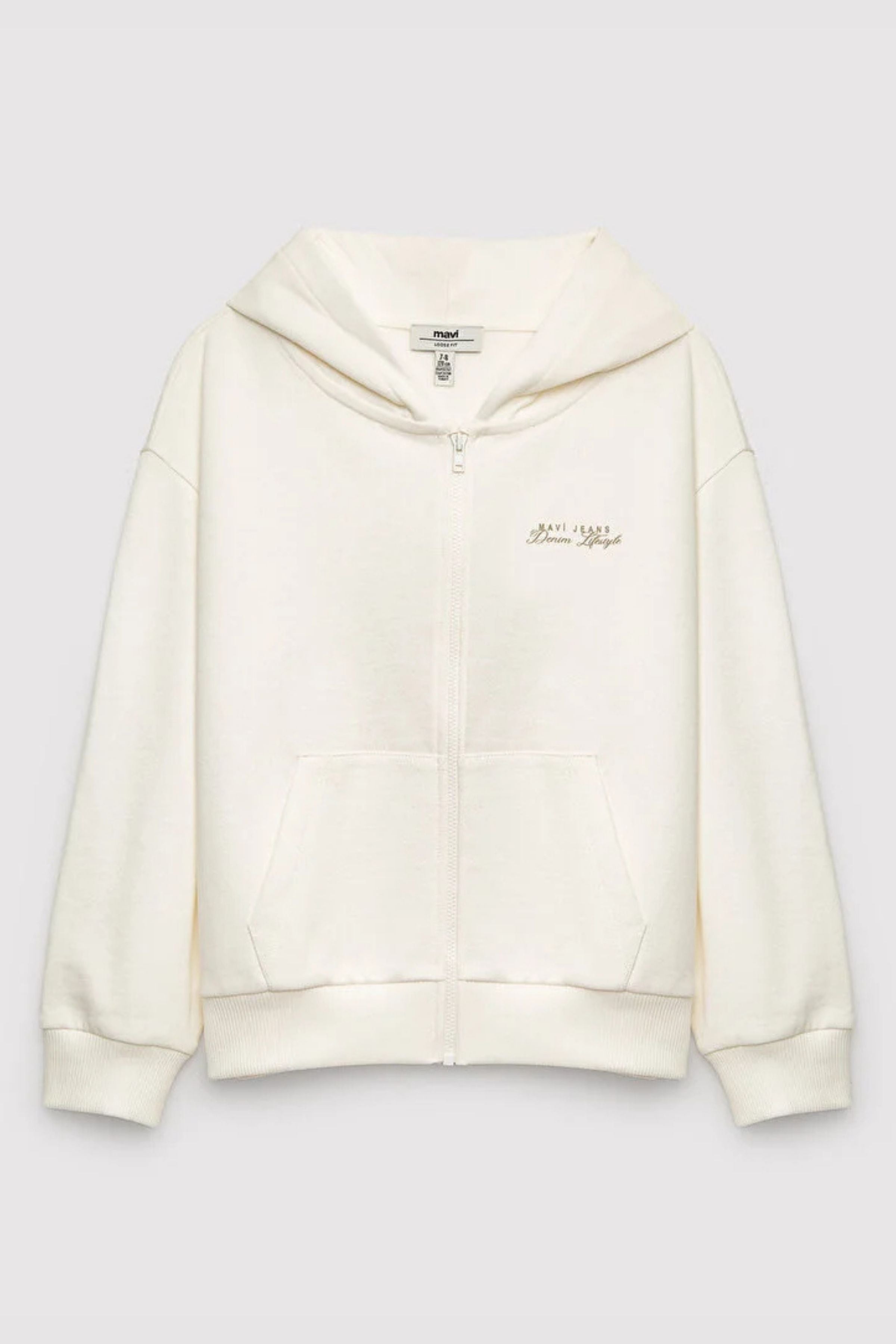Mavi Fermuarlı Kız Çocuk Sweat M7s10227