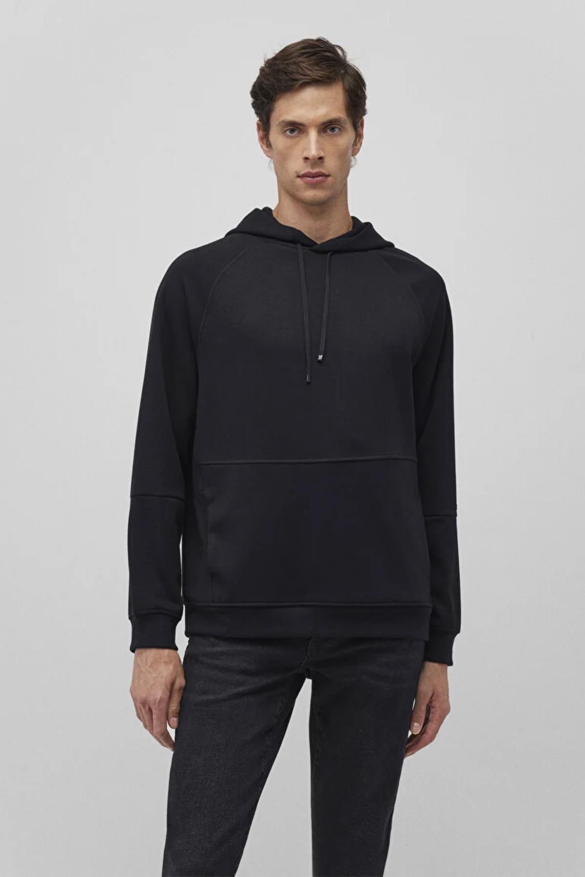 Mavi Kapüşonlu Erkek Sweat M0S10250-9