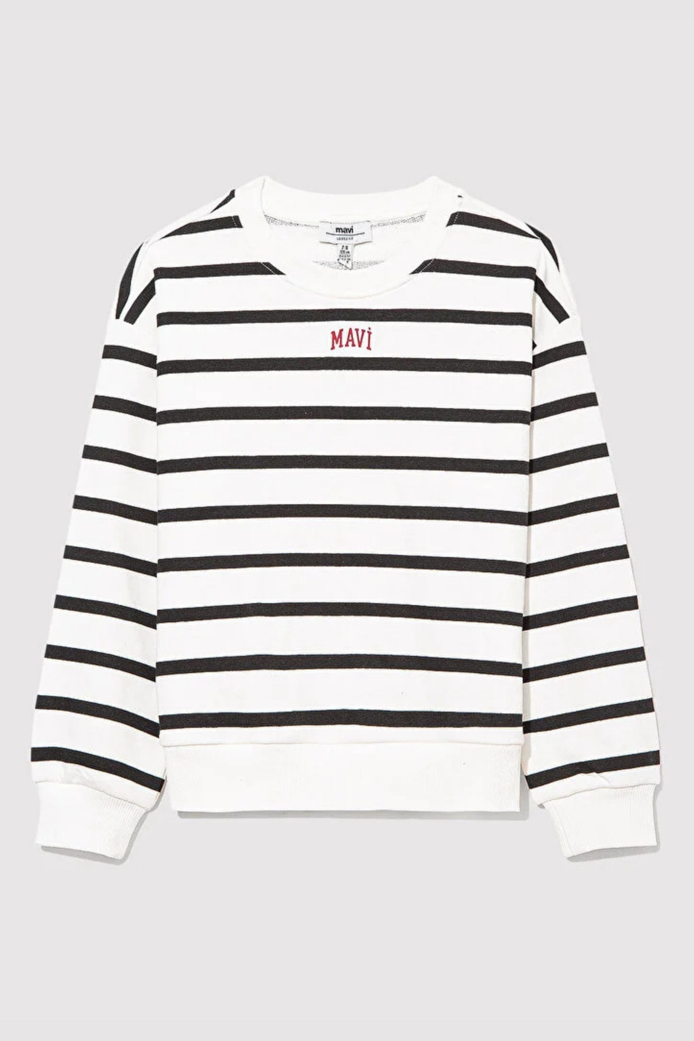 Mavi Çizgili Kız Çocuk Sweat M7s10038