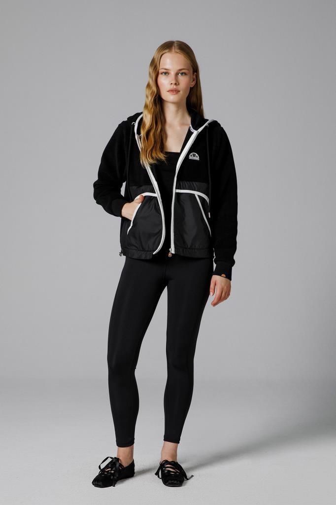 Ellesse Fermuarlı Kapüşonlu Kadın Sweat EF188-BK