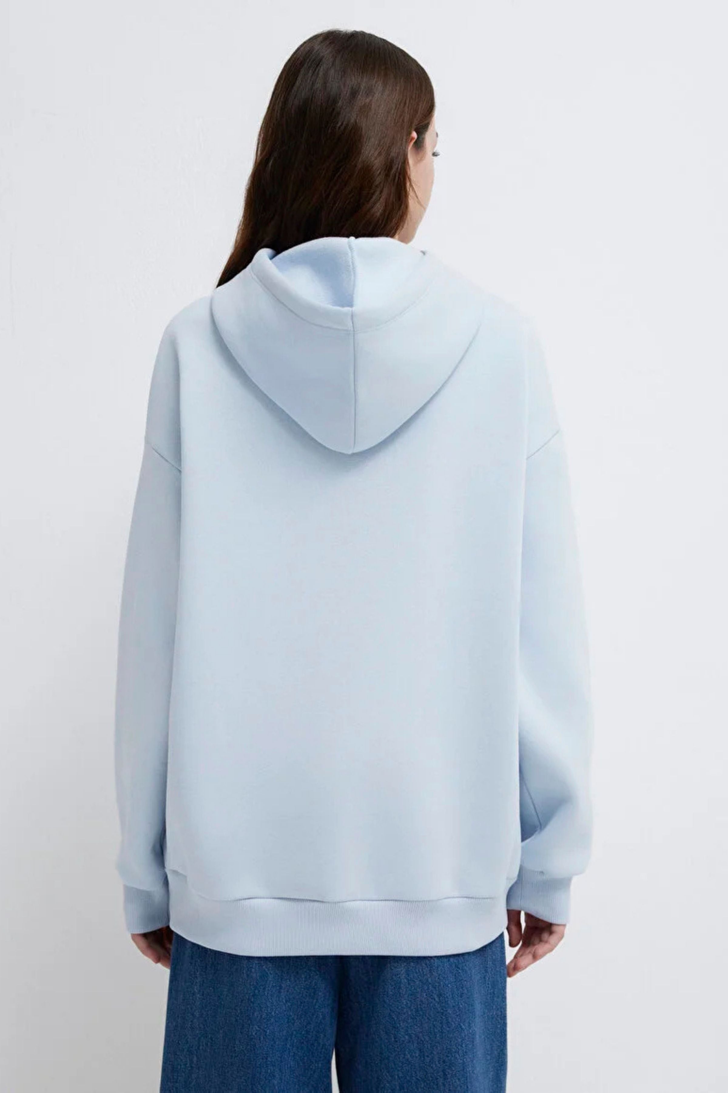Mavi Kapüşonlu Kadın Sweat M1600361