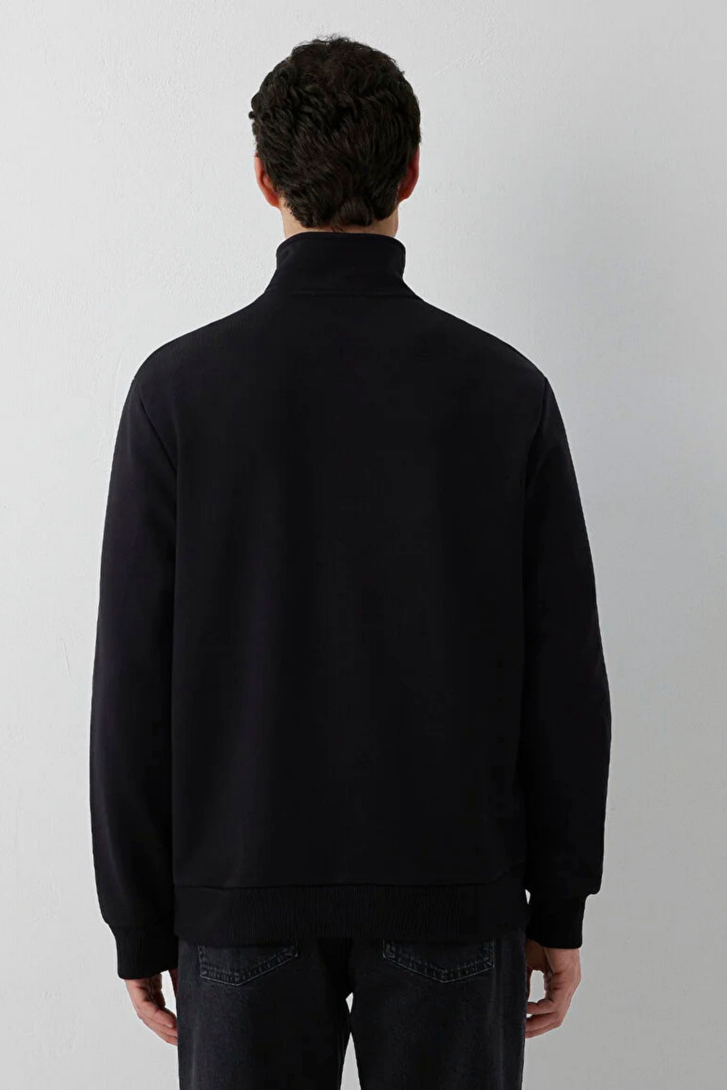 Mavi Yarım Fermuarlı Erkek Sweat M0S20027-900