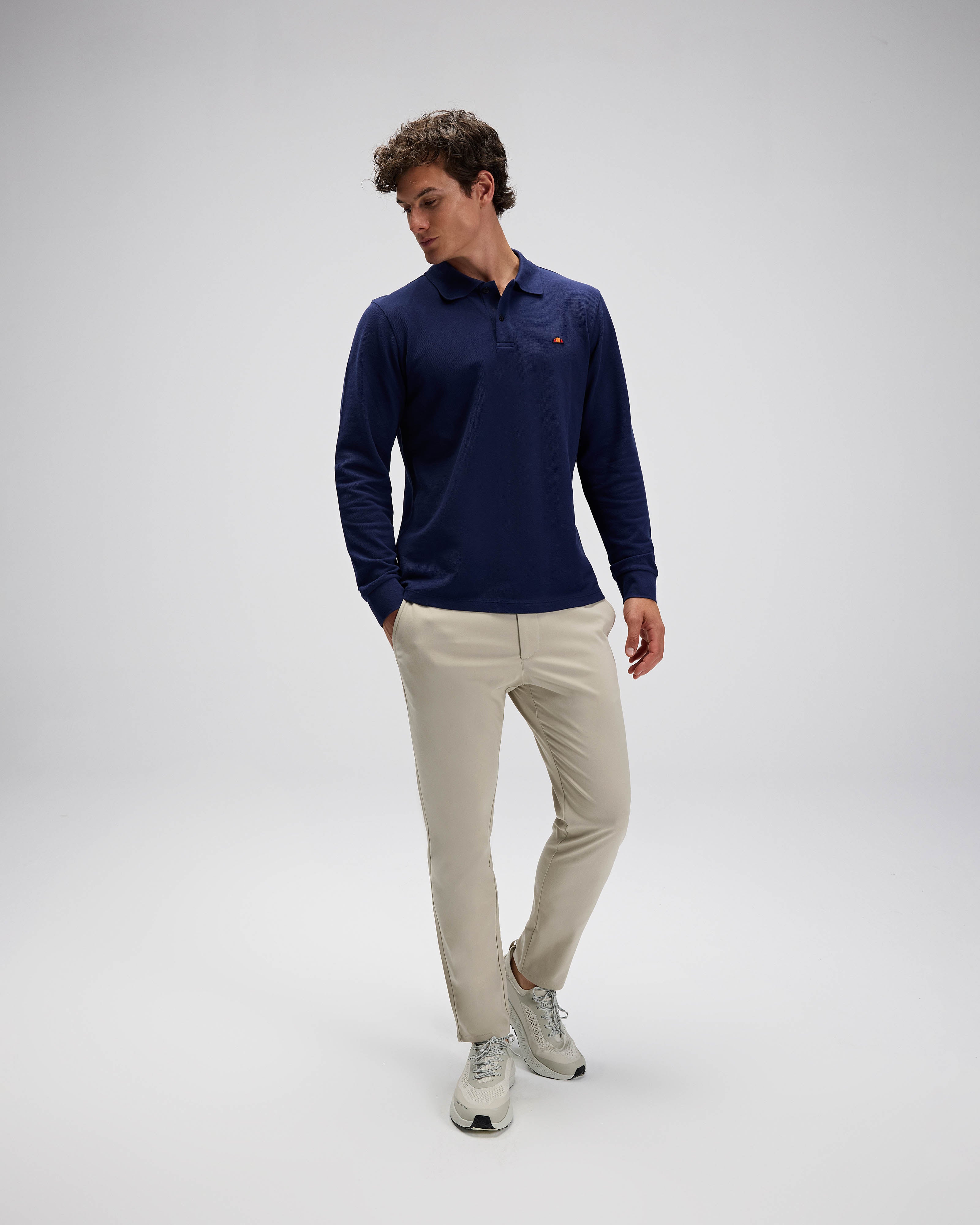 Ellesse Erkek Polo Sweatshirt Em582-Nv