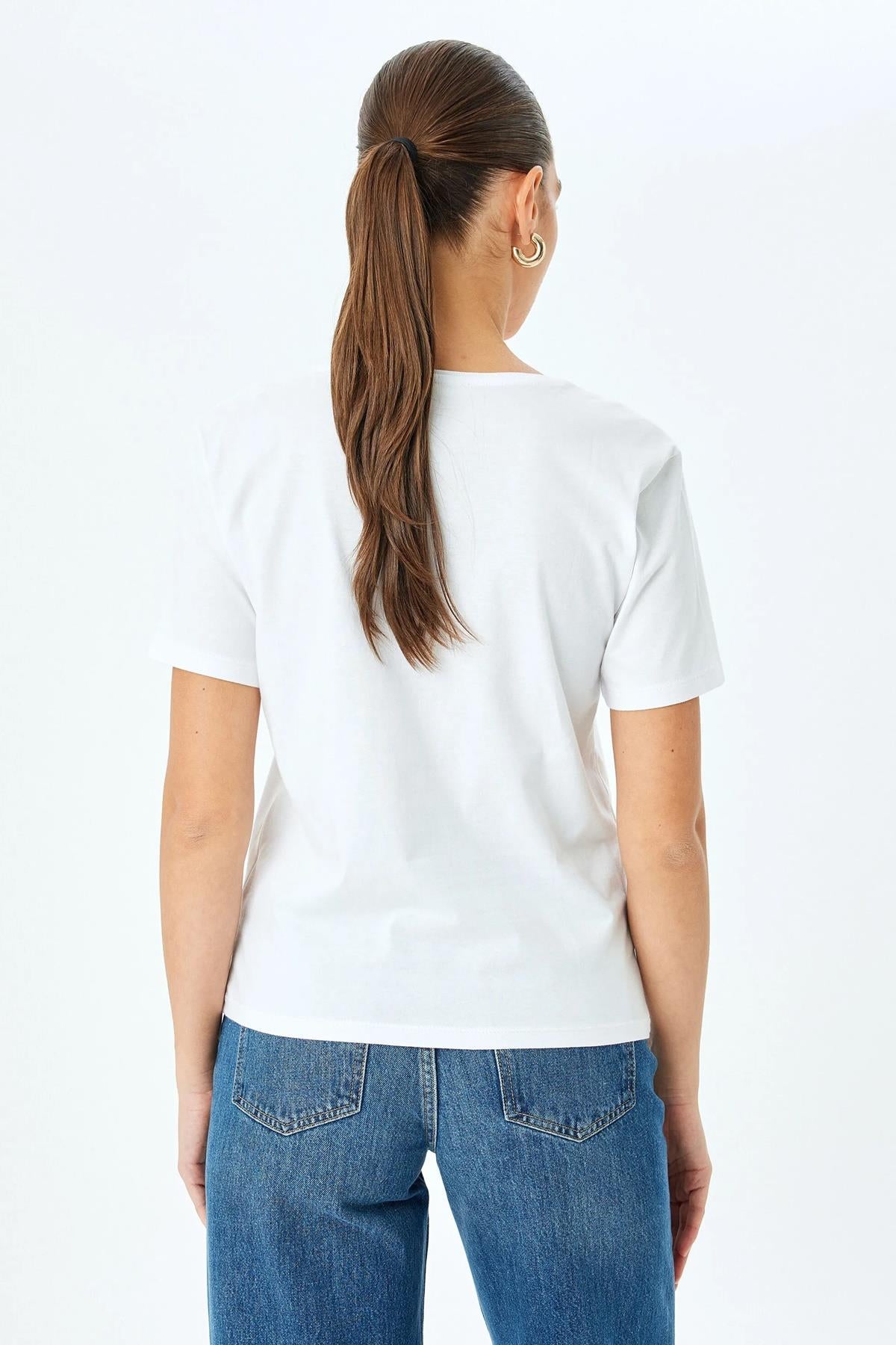 Koton Kadın Tişört 5Sak50050Ek000